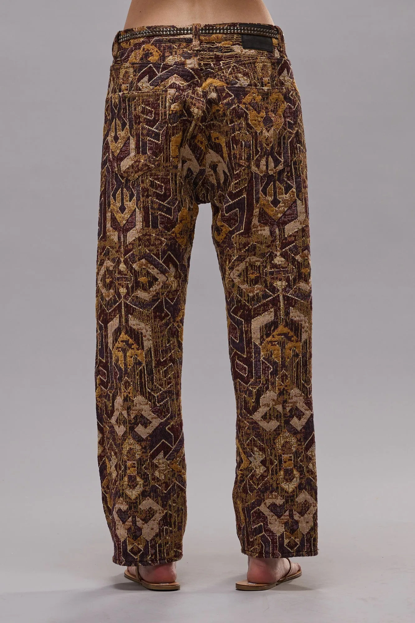 X-BOYFRIEND JEAN - GEO BROWN JACQUARD sold by R13 product image thumbnail 4