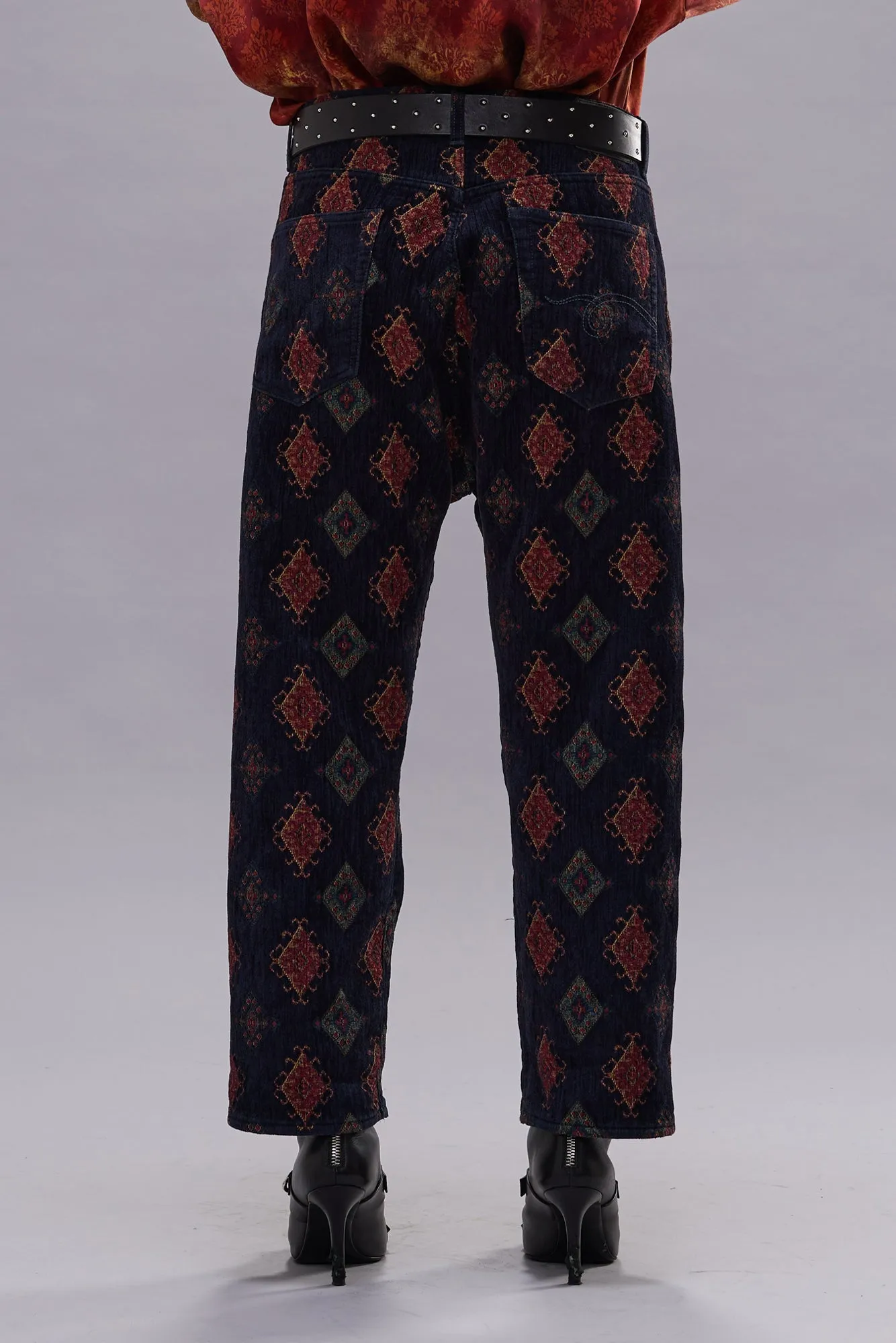 TAILORED DROP - NAVY BLUE JACQUARD sold by R13 product image thumbnail 4