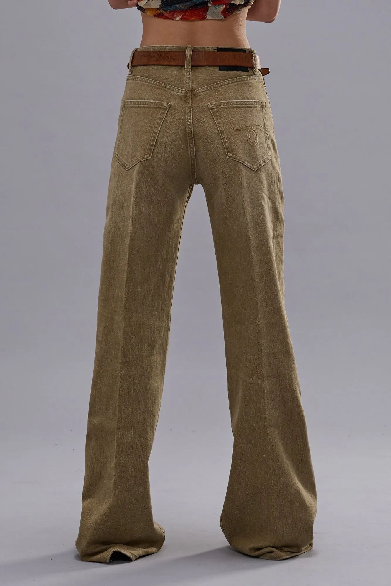 Charlotte Jean - Olive Green Haze Stretch sold by R13 product image thumbnail 3