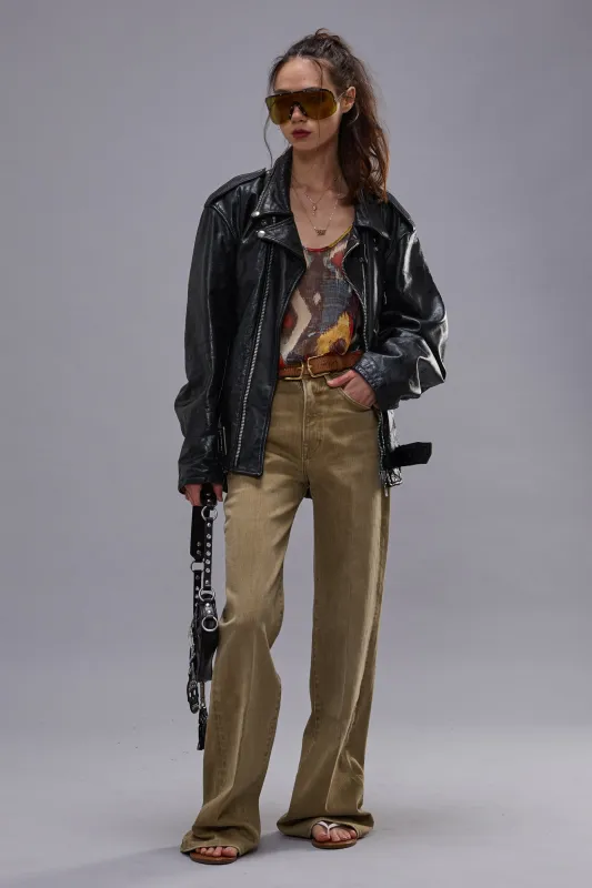 CHARLOTTE JEAN - OLIVE GREEN HAZE STRETCH made by R13