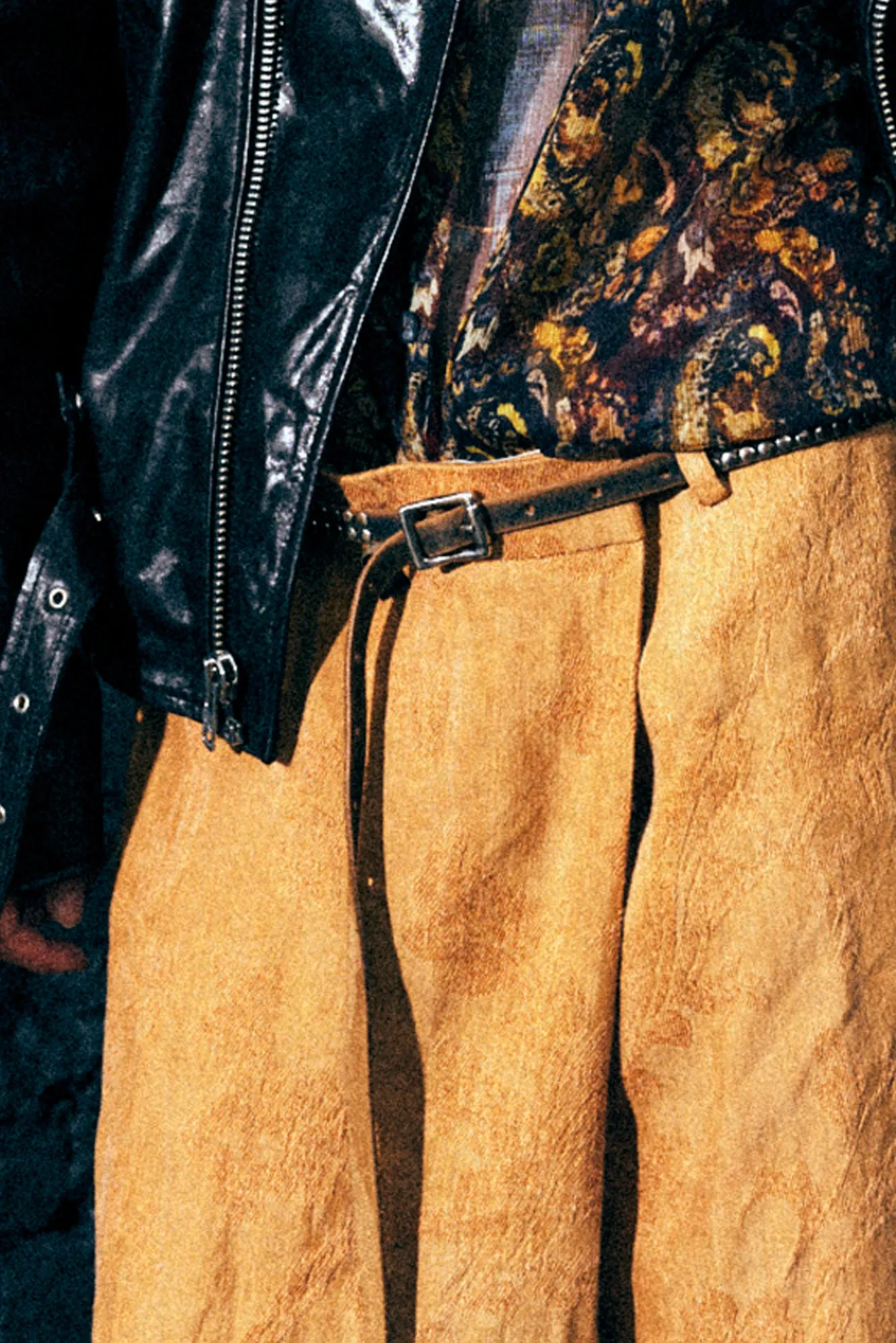 OVERSIZED CROSSOVER PANT - ORANGE FLORAL sold by R13 product image thumbnail 2