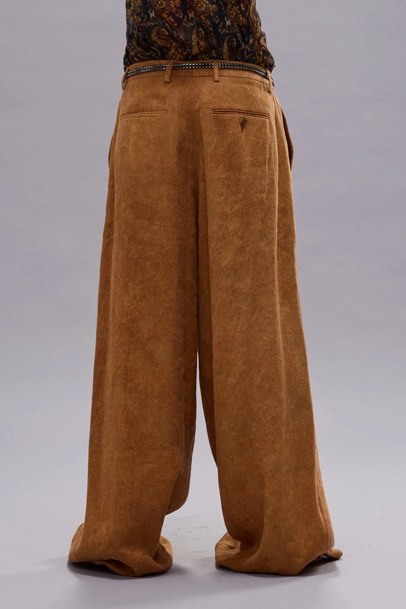 OVERSIZED CROSSOVER PANT - ORANGE FLORAL sold by R13 product image thumbnail 4