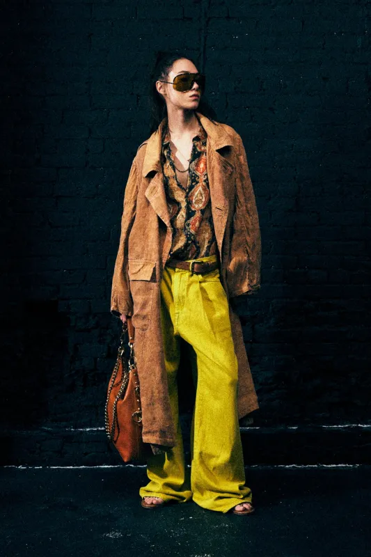 OVERSIZED HOODED COAT - ORANGE FLORAL sold by R13