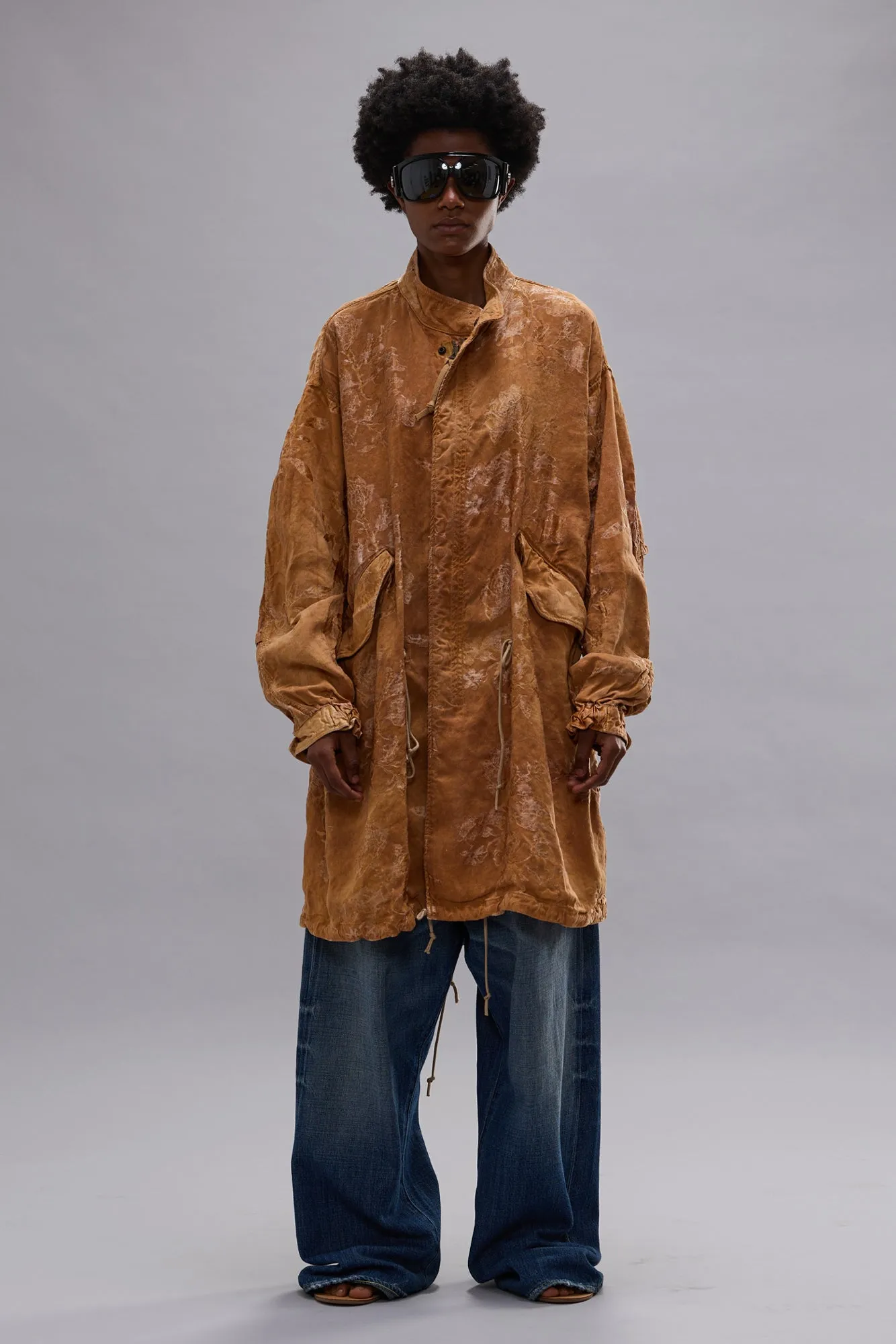 FISHTAIL PARKA - ORANGE FLORAL sold by R13 product image thumbnail 3