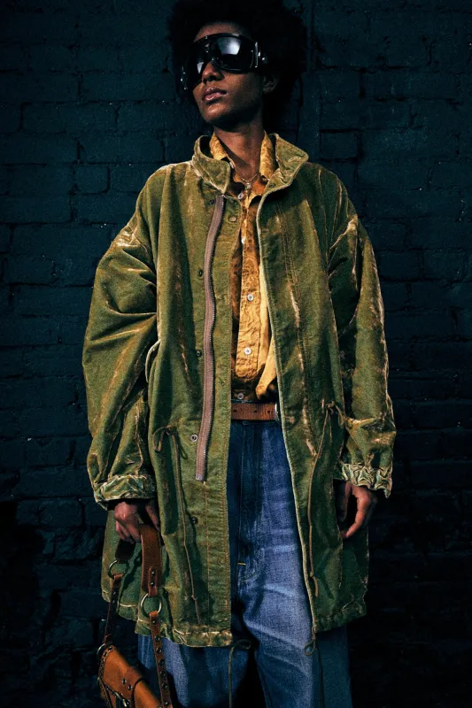 FISHTAIL PARKA - OLIVE sold by R13