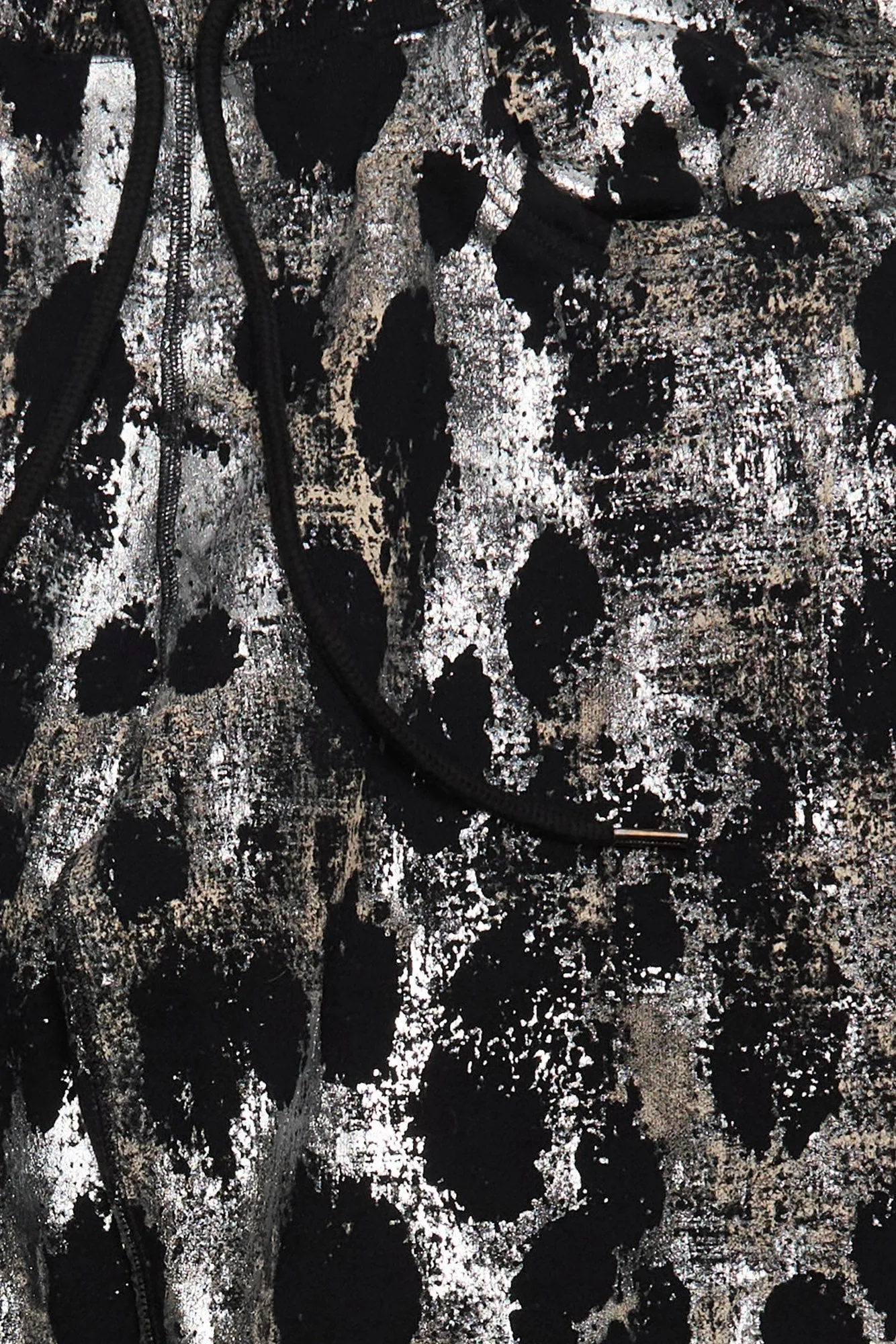 RELAXED SWEATPANT - SILVER LEOPARD ON BLACK sold by R13 product image thumbnail 5