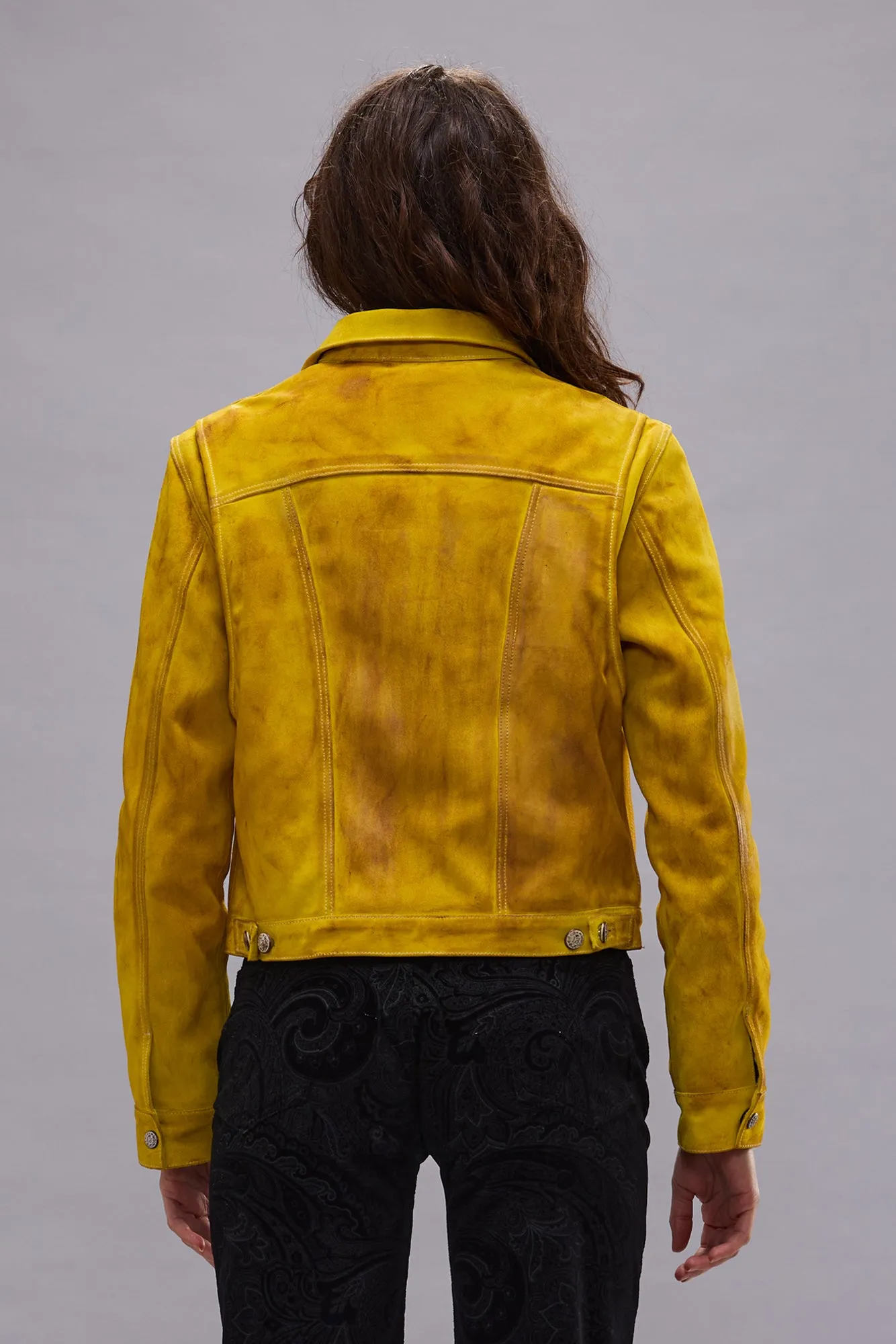 BOXY TRUCKER JACKET - YELLOW sold by R13 product image thumbnail 5