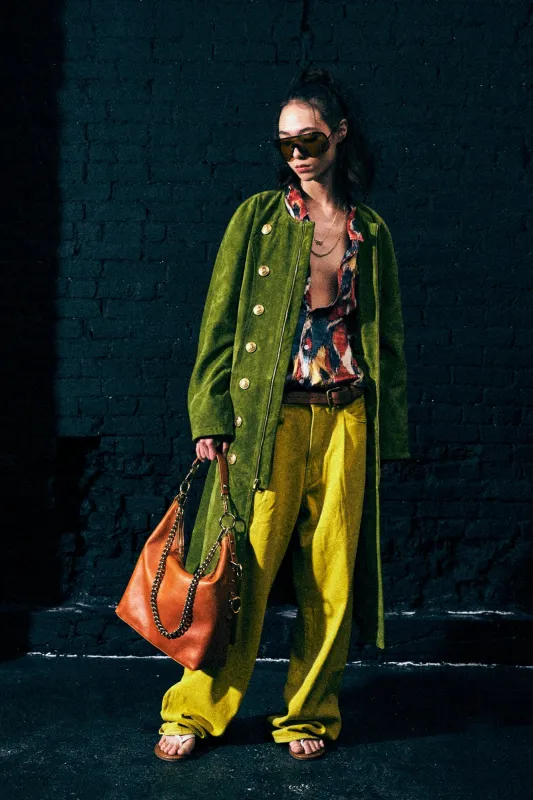 Relaxed Officer Coat - Green made by R13