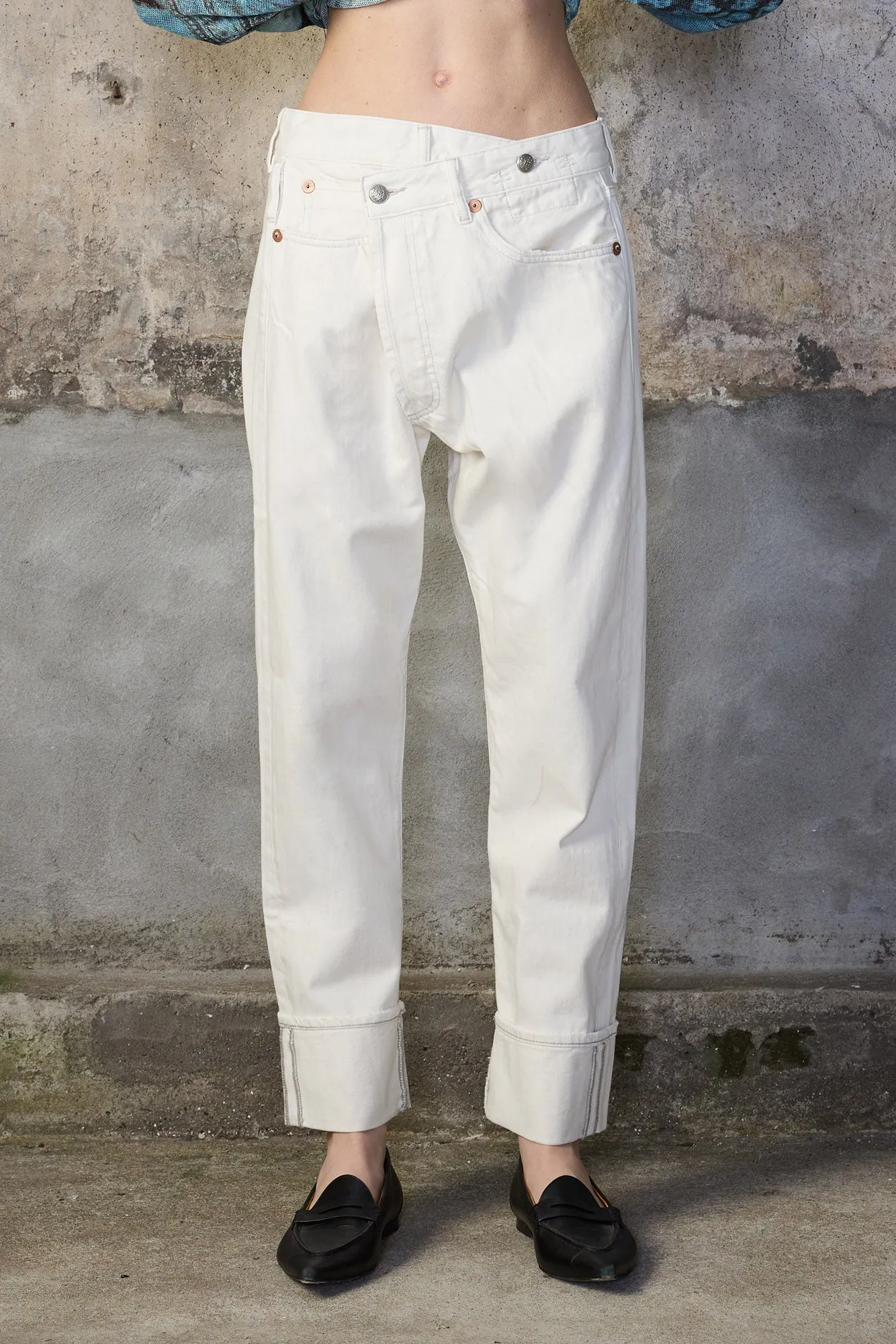 CUFFED CROSSOVER - CEMENT WHITE sold by R13 product image thumbnail 3