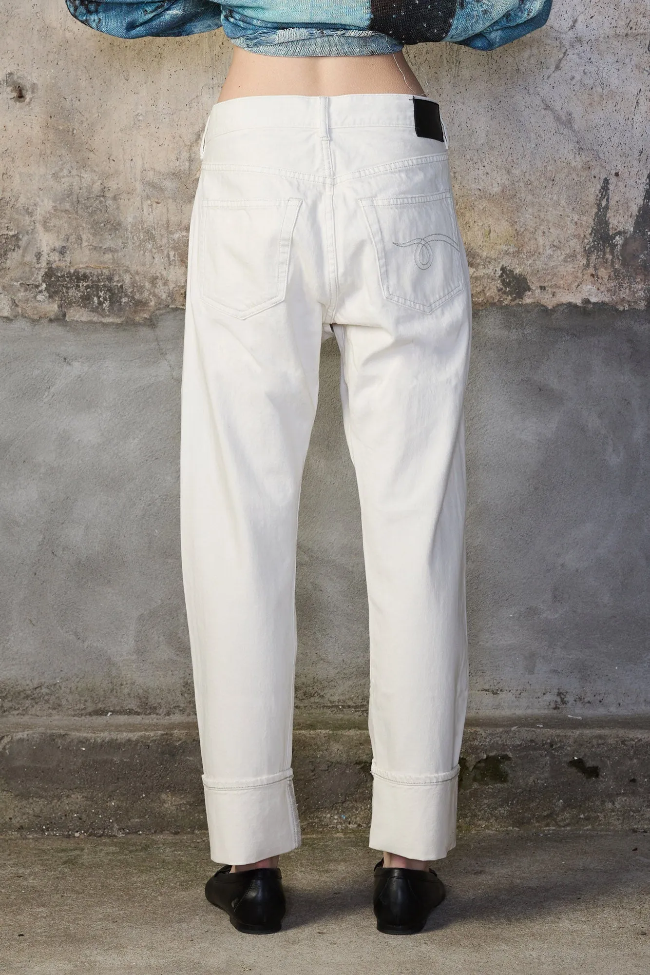 CUFFED CROSSOVER - CEMENT WHITE sold by R13 product image thumbnail 4