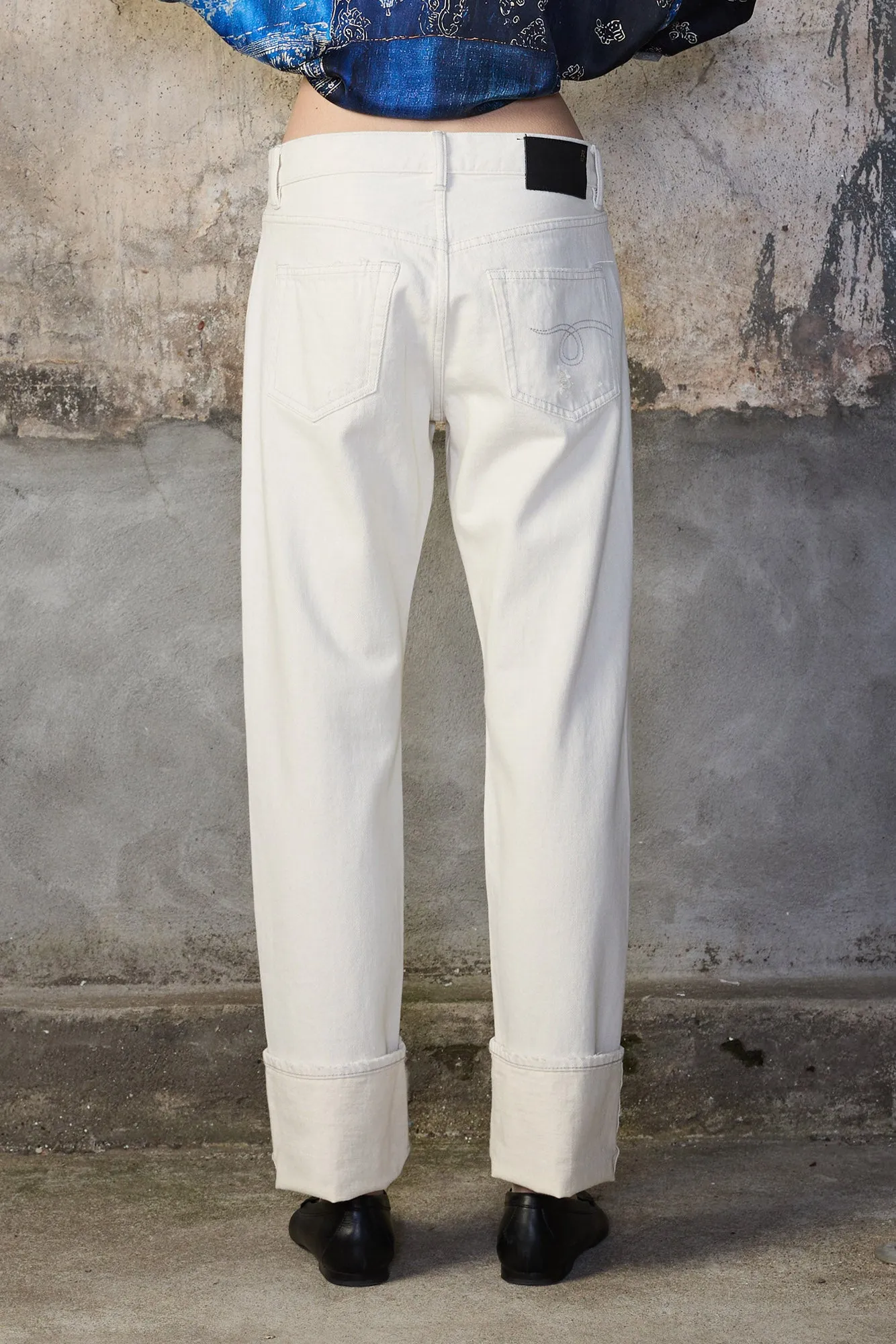 CUFFED ROMEO JEAN - HOLDEN WHITE SELVEDGE sold by R13 product image thumbnail 3