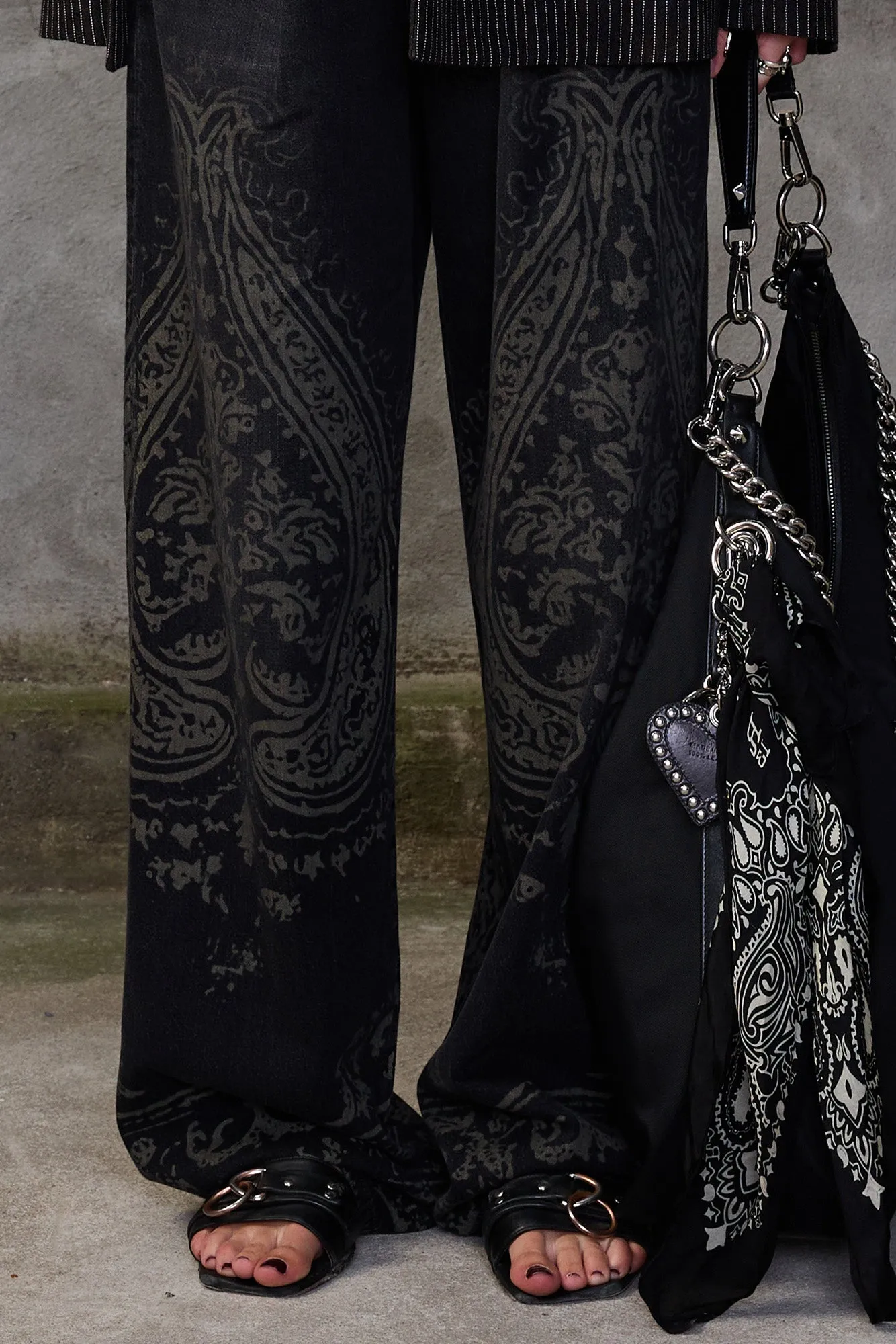 DAMON PLEATED JEAN - BAROQUE BLACK sold by R13 product image thumbnail 2