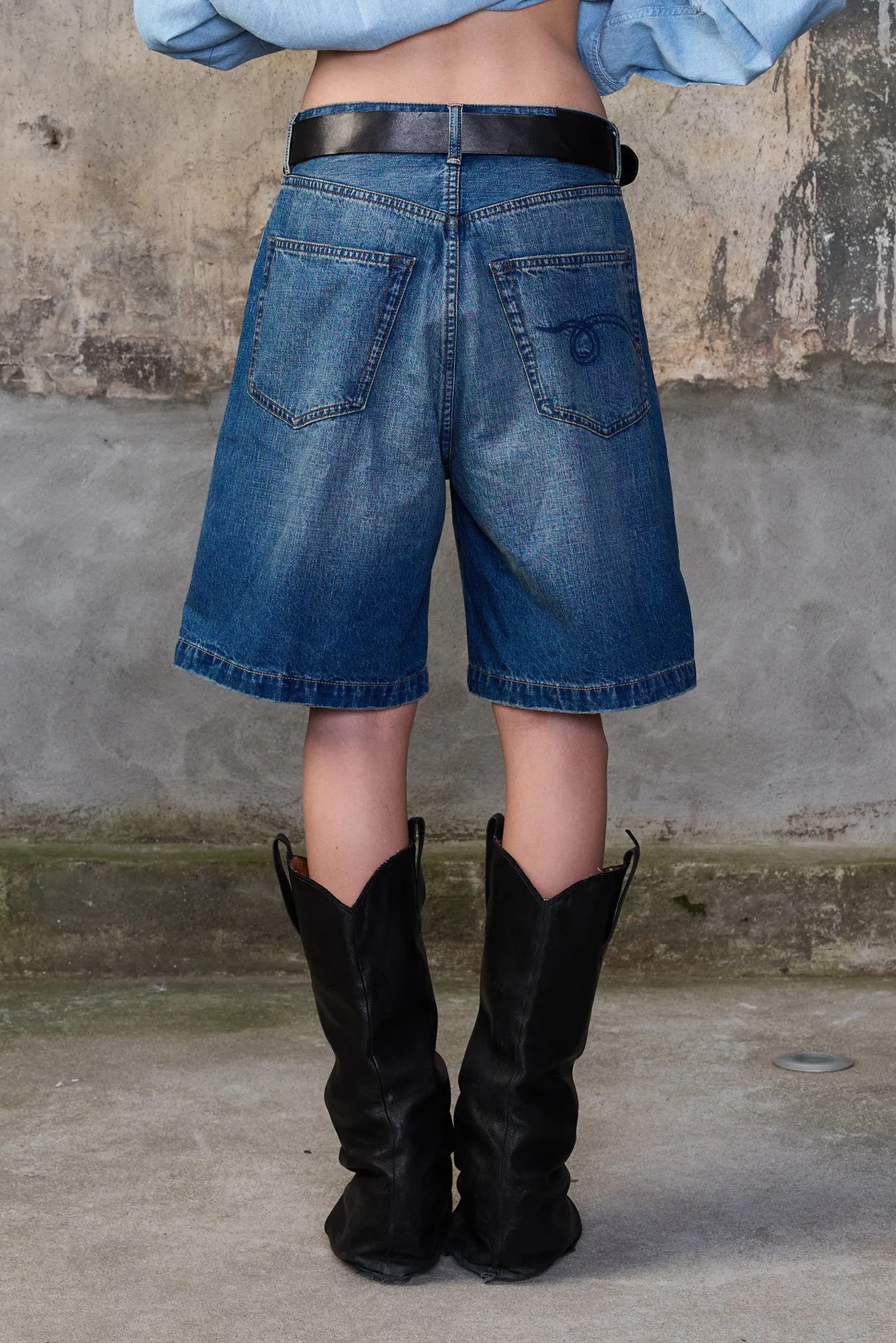 RELAXED BERMUDA SHORT - DEPOT BLUE sold by R13 product image thumbnail 3