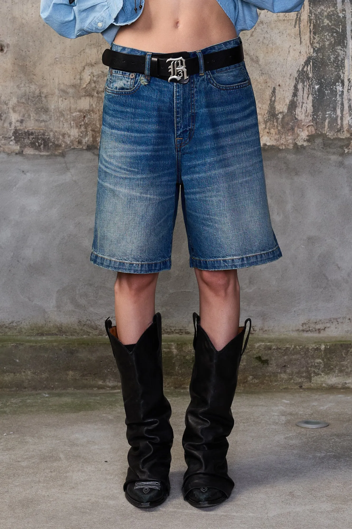 RELAXED BERMUDA SHORT - DEPOT BLUE sold by R13 product image thumbnail 2