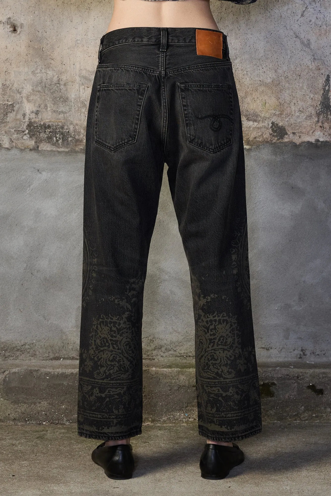 X-BOYFRIEND JEAN - BAROQUE BLACK SELVEDGE sold by R13 product image thumbnail 5