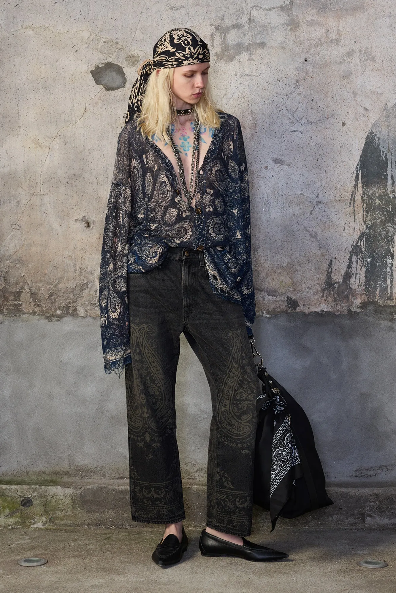 X-BOYFRIEND JEAN - BAROQUE BLACK SELVEDGE sold by R13