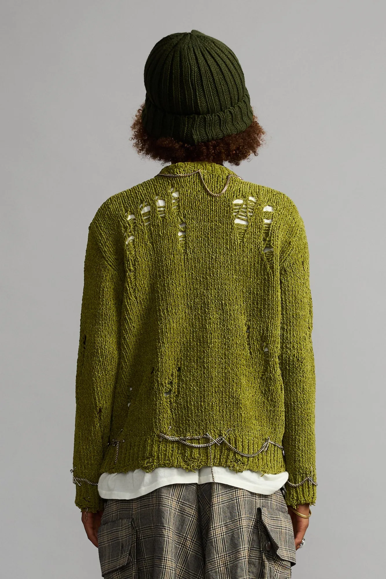 Boy Cardigan - Light Green sold by R13 product image thumbnail 5