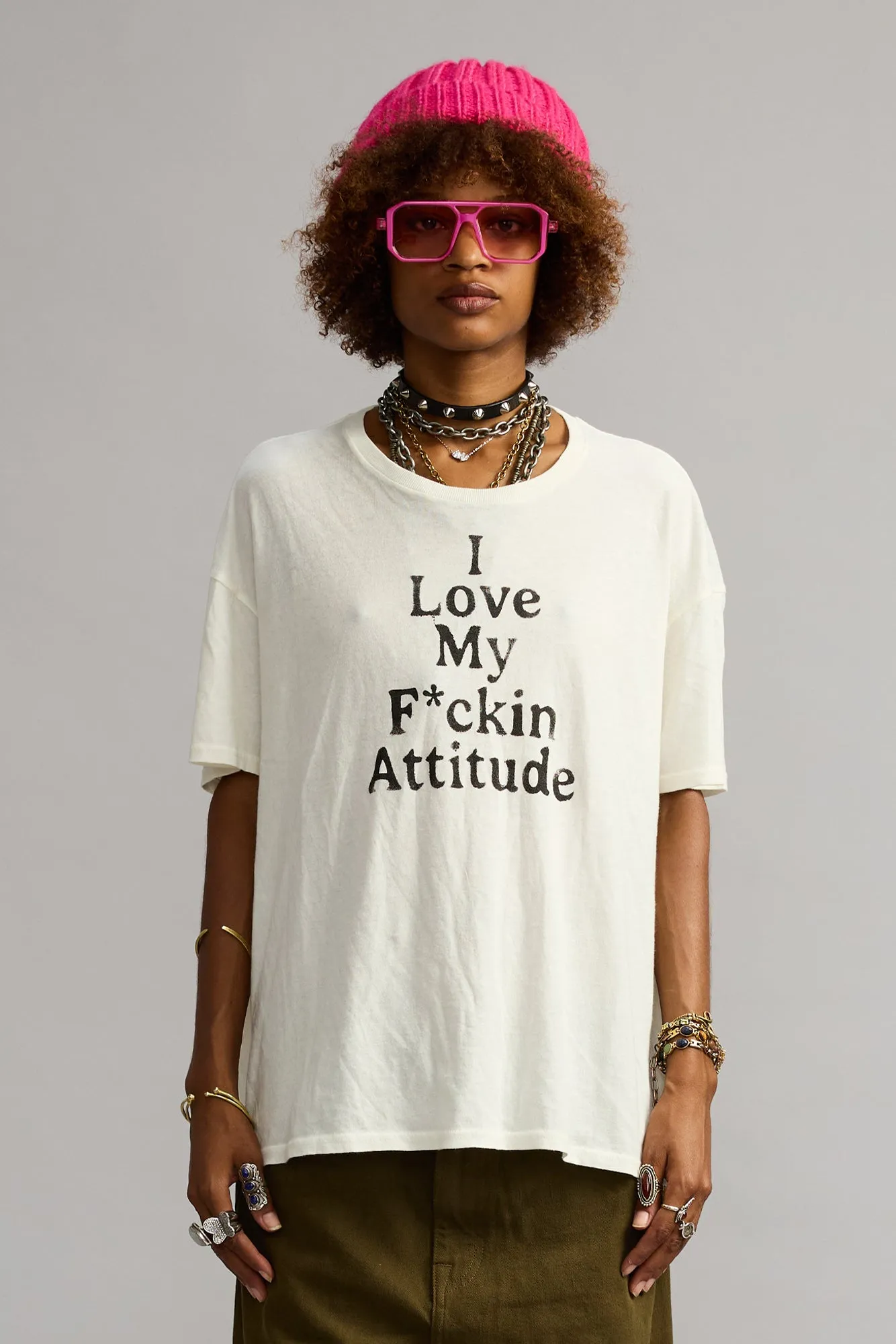 FKN ATTITUDE RELAXED T - OFF WHITE sold by R13