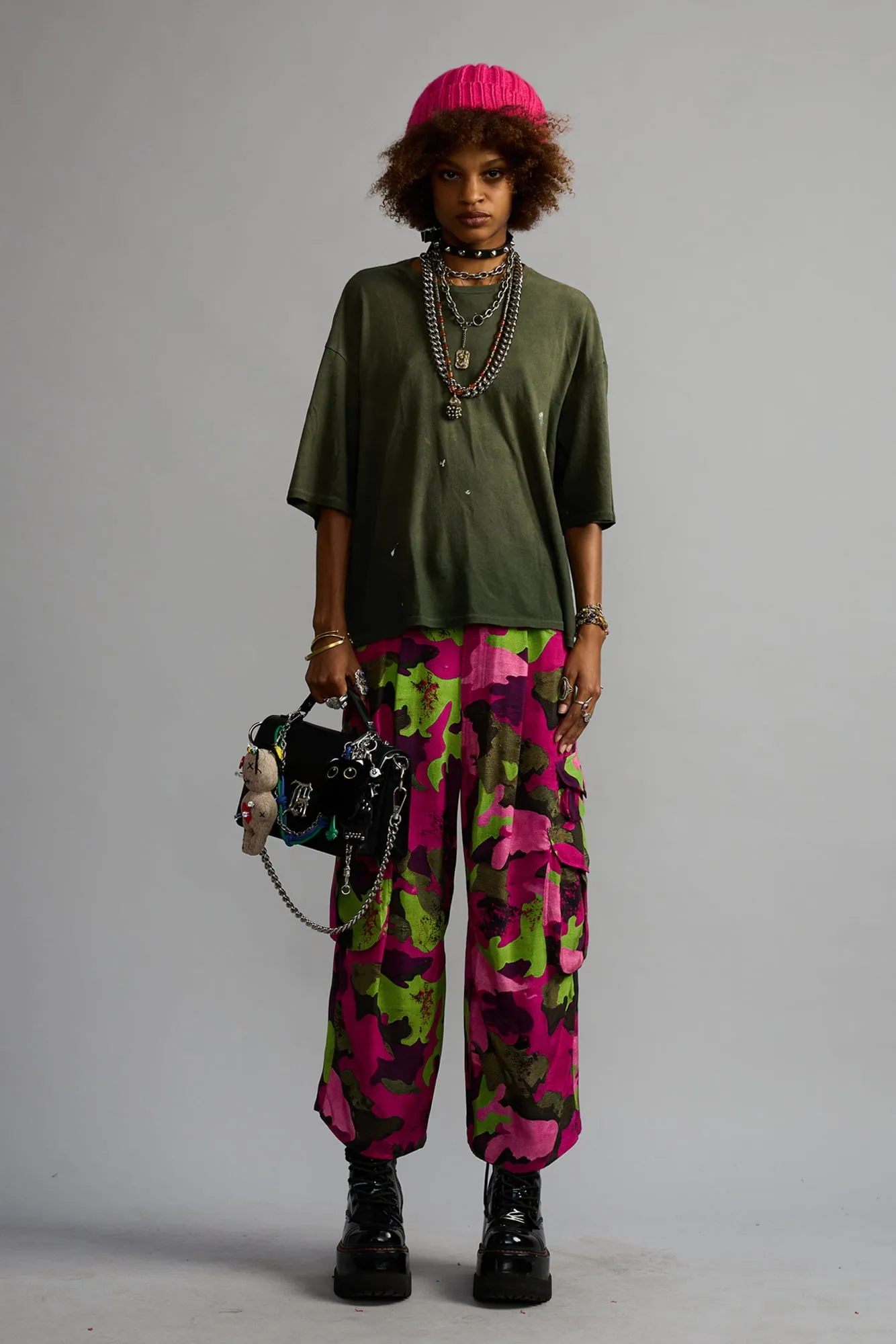 OVERSIZED T - WASHED OLIVE GREEN sold by R13 product image thumbnail 2