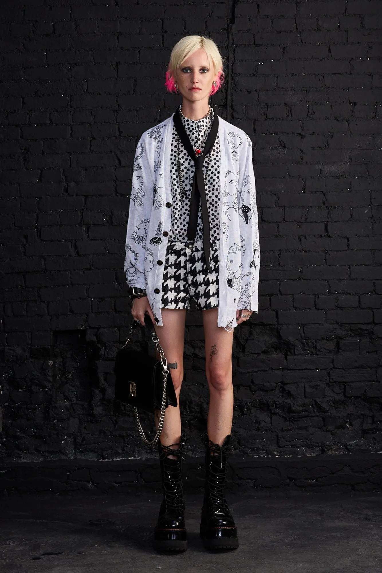 Ruffle Blouse - White With Polka Dot sold by R13 product image thumbnail 2