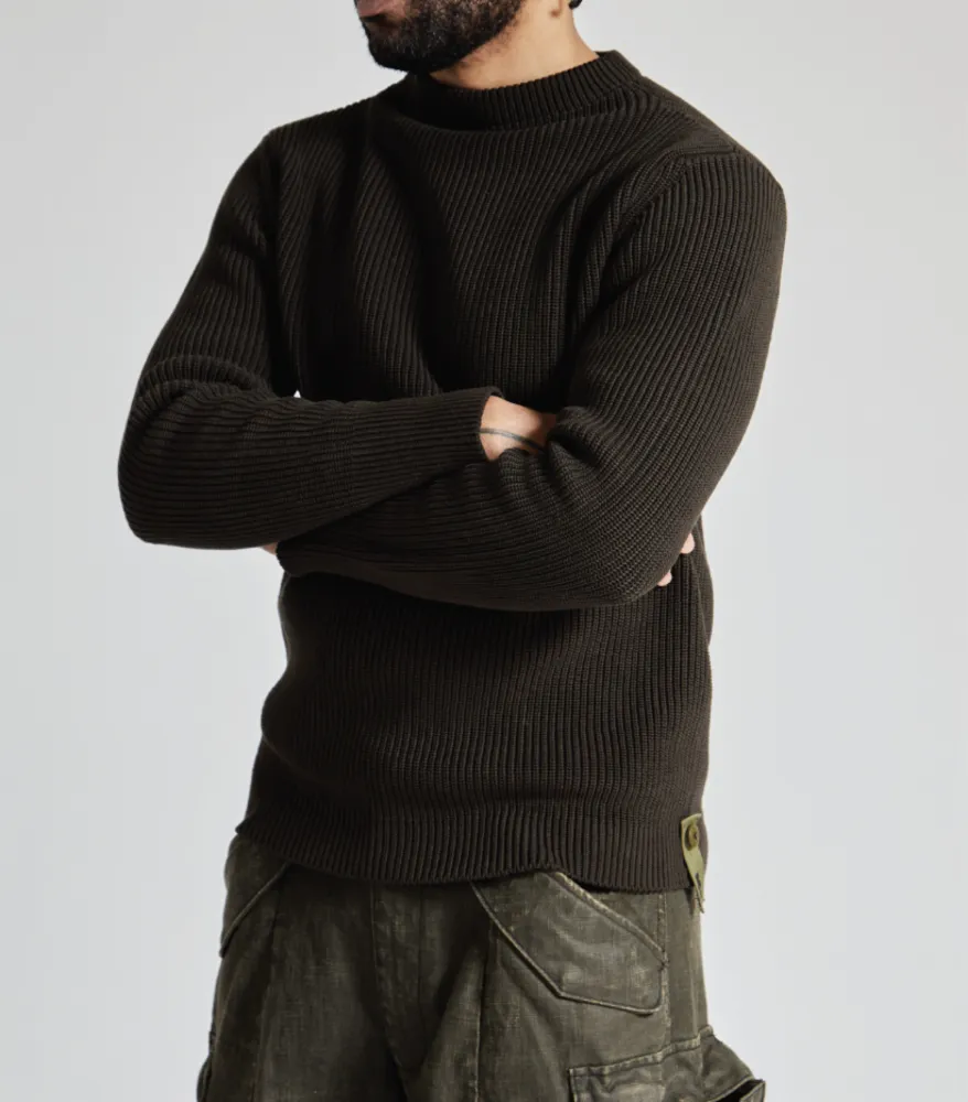 Sailor Mock Neck Sweater - Black sold by R13