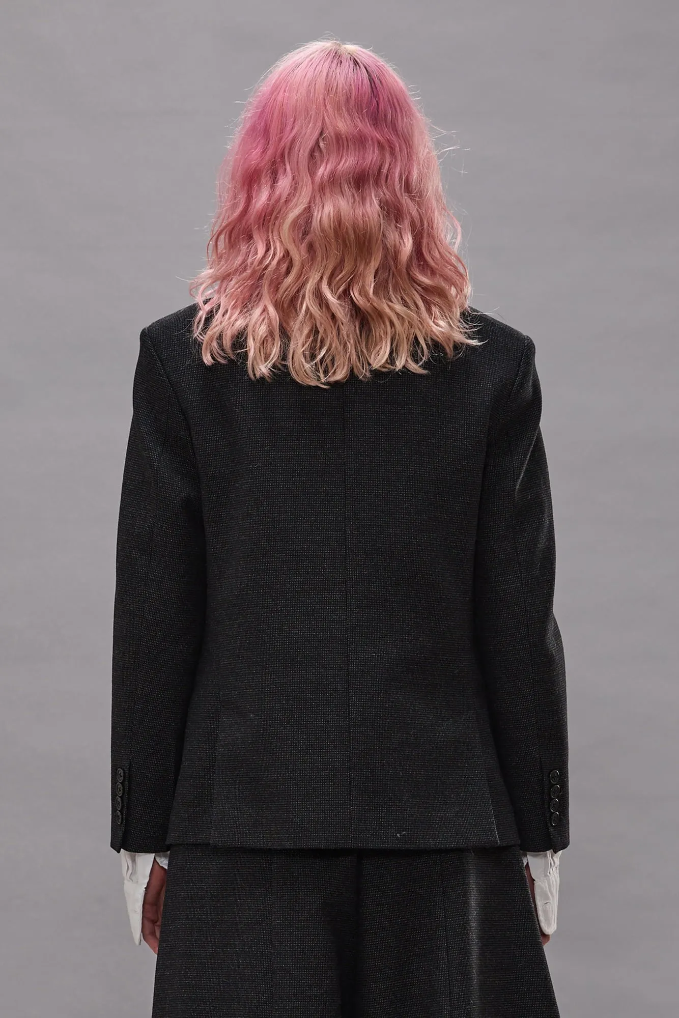 Boyfriend Notch Lapel Blazer - Charcoal Grey sold by R13 product image thumbnail 5
