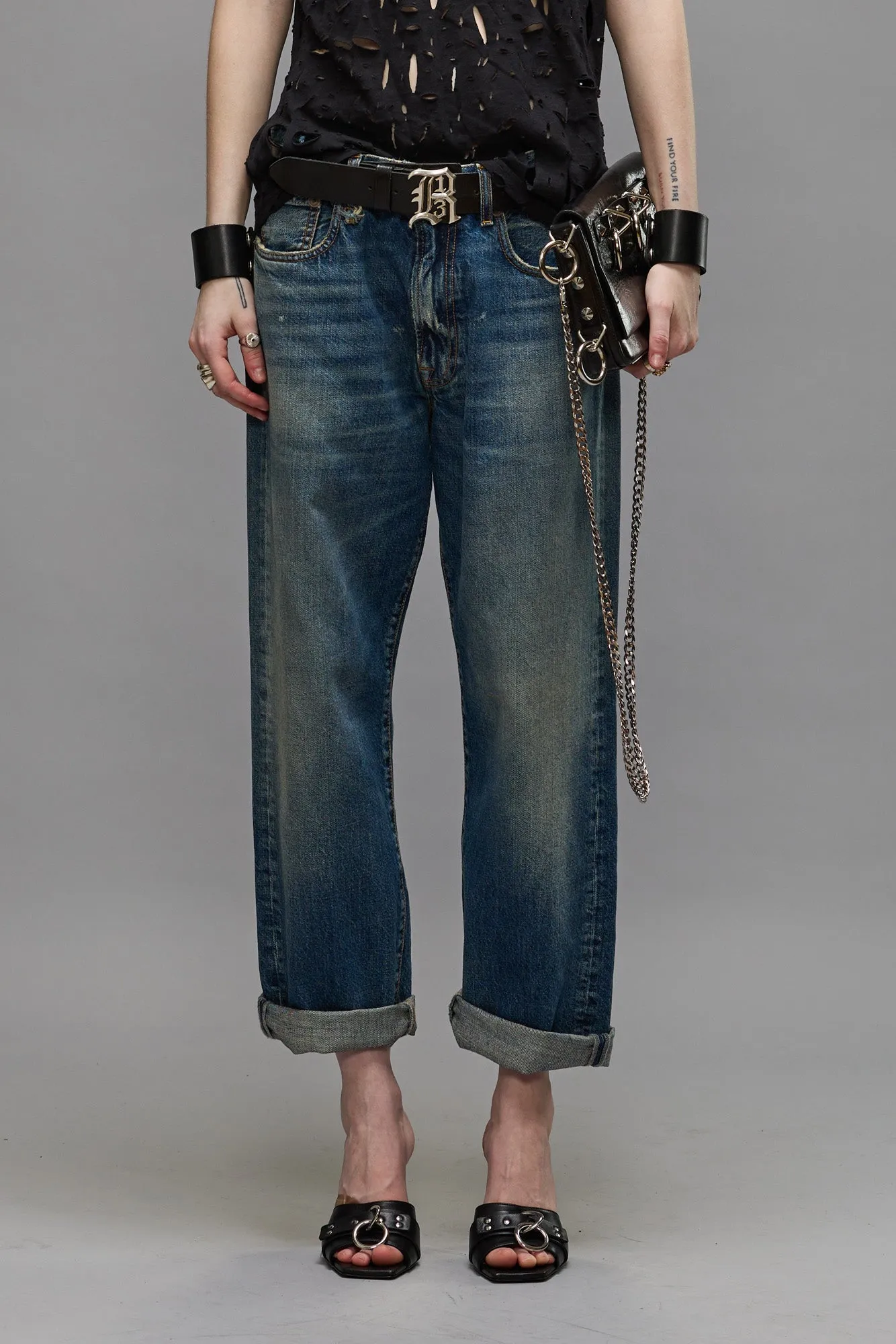 BOYFRIEND JEAN - GARNET BLUE sold by R13 product image thumbnail 3