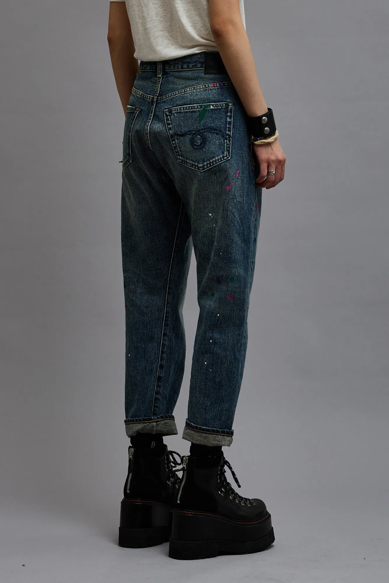 CROSSOVER JEAN - BEXLEY PAINT SPLATTER sold by R13 product image thumbnail 5