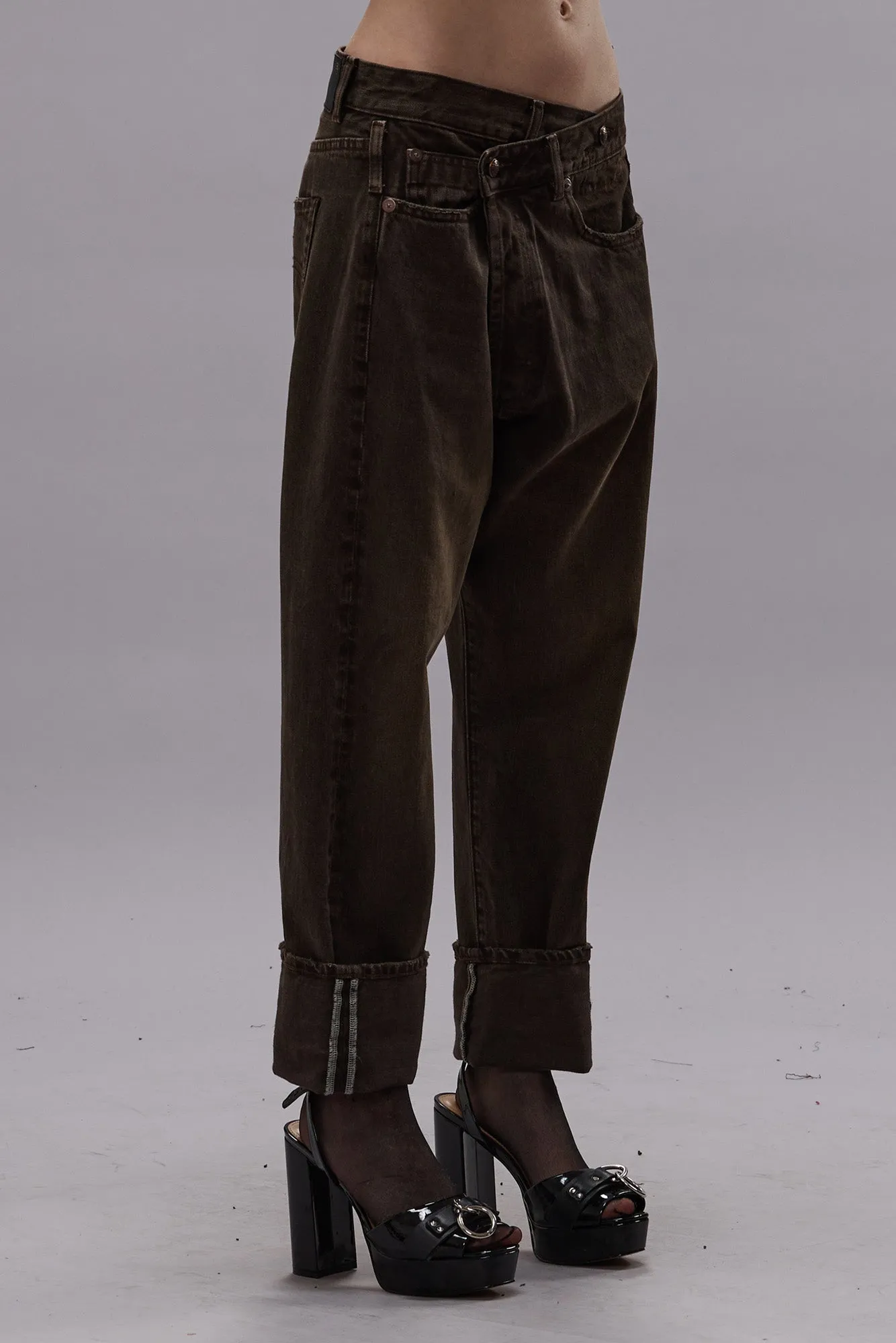 CROSSOVER JEAN - VINTAGE CHOCOLATE BROWN sold by R13 product image thumbnail 4