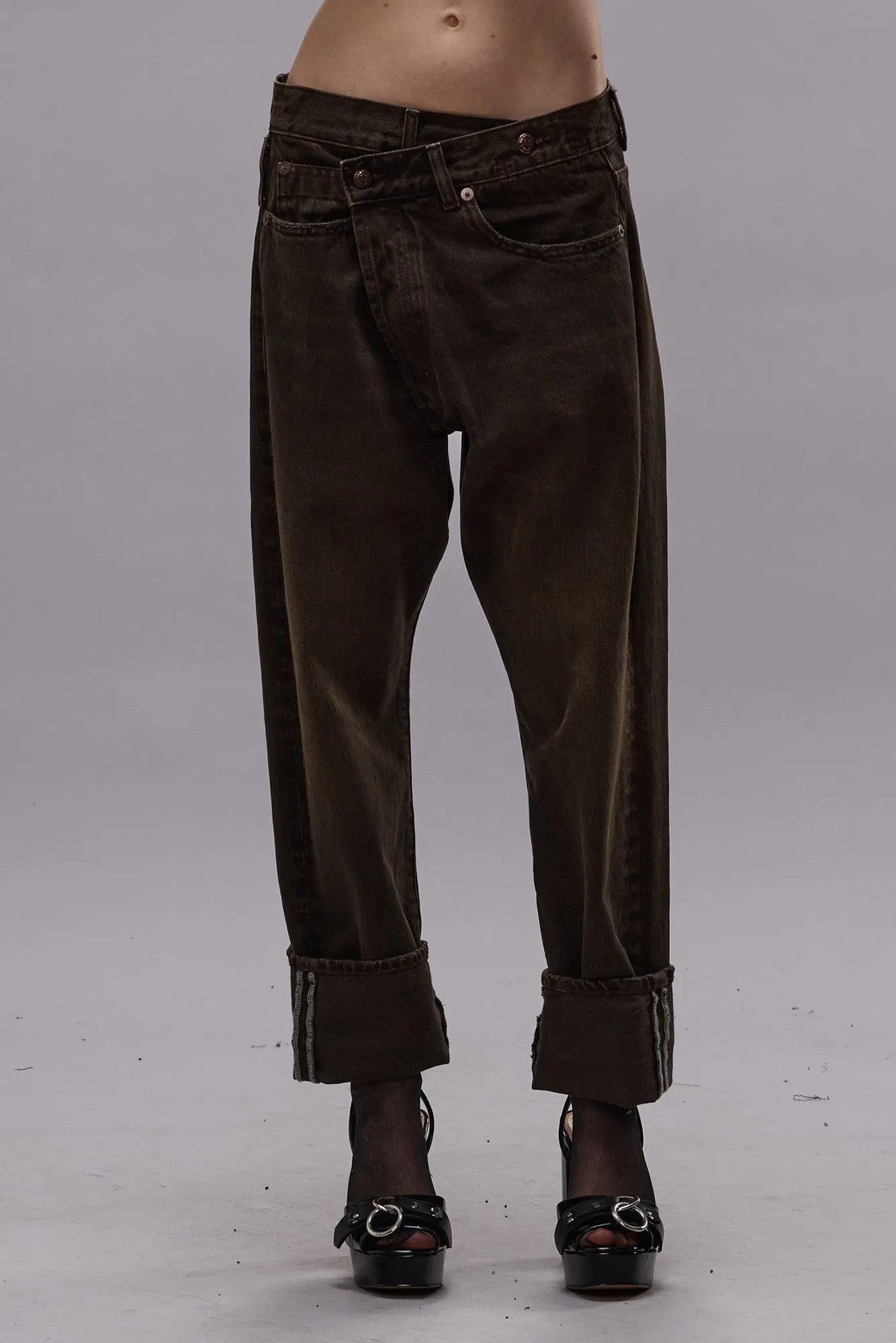 CROSSOVER JEAN - VINTAGE CHOCOLATE BROWN sold by R13 product image thumbnail 3