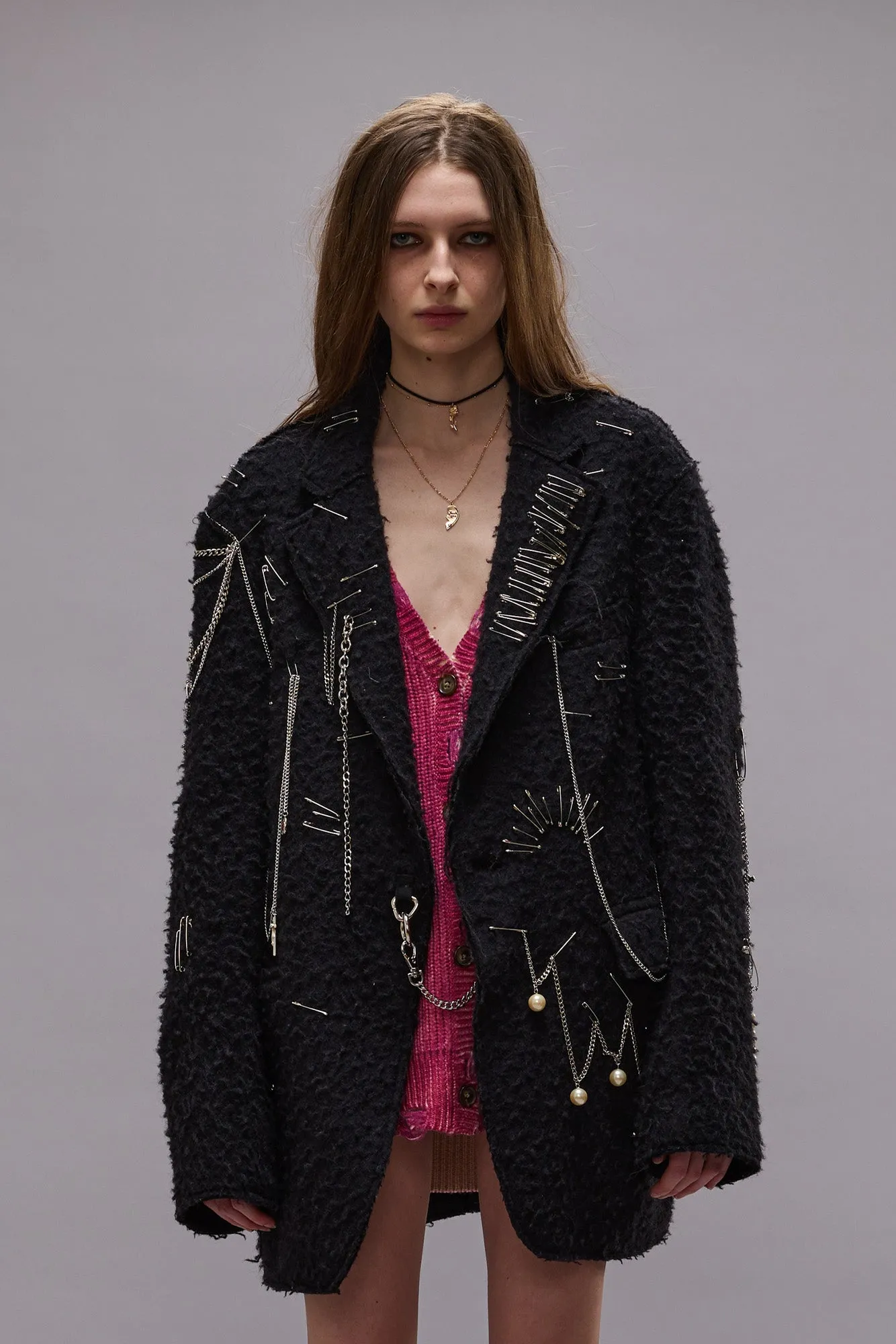 PINCUSHION BLAZER - BLACK sold by R13 product image thumbnail 3