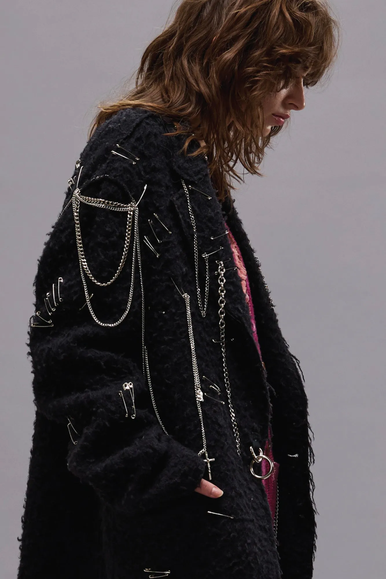 PINCUSHION BLAZER - BLACK sold by R13