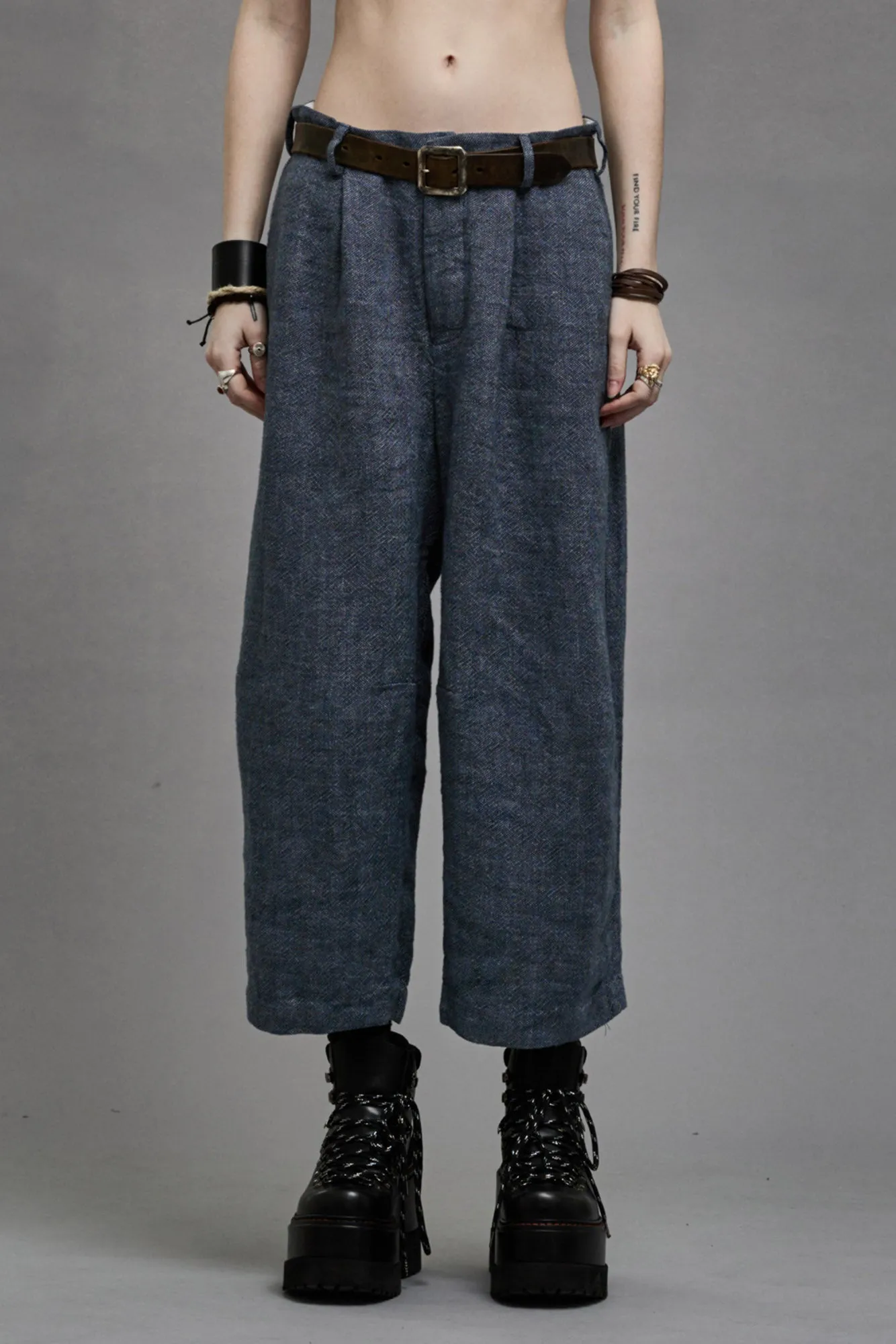 ARTICULATED KNEE TROUSER - LIGHT INDIGO sold by R13 product image thumbnail 3