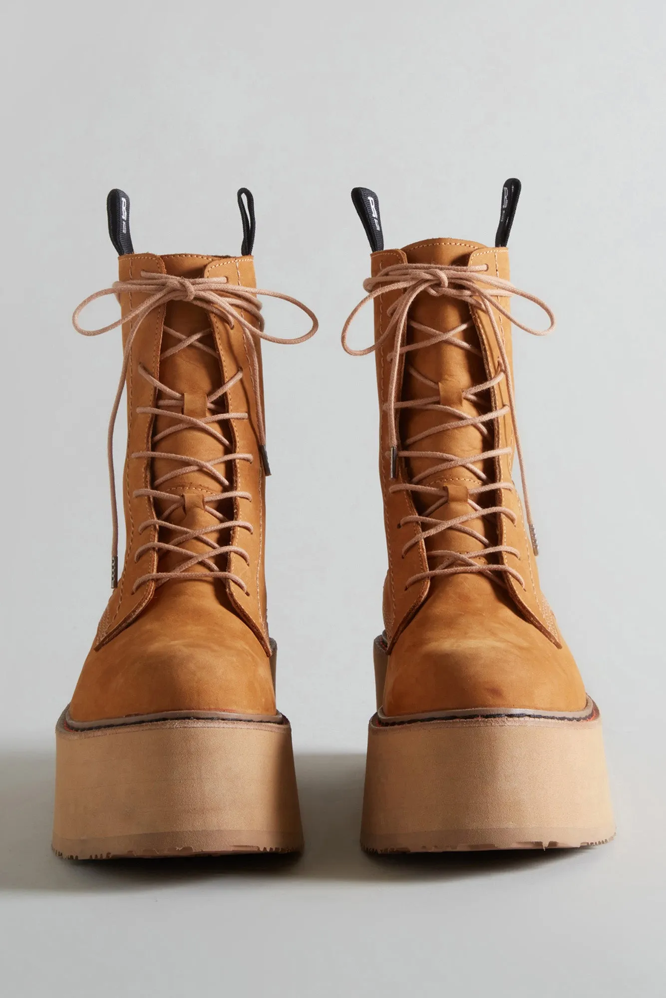 DOUBLE STACK BOOT - TAN NUBUCK sold by R13 product image thumbnail 2