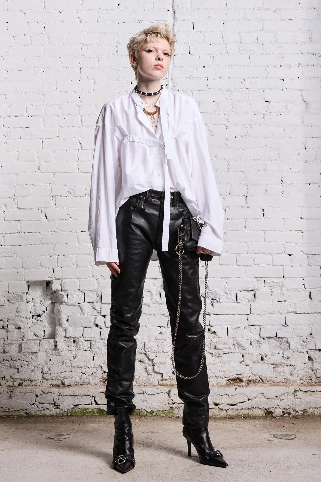 BELTED BUTTON-UP sold by R13 product image thumbnail 2