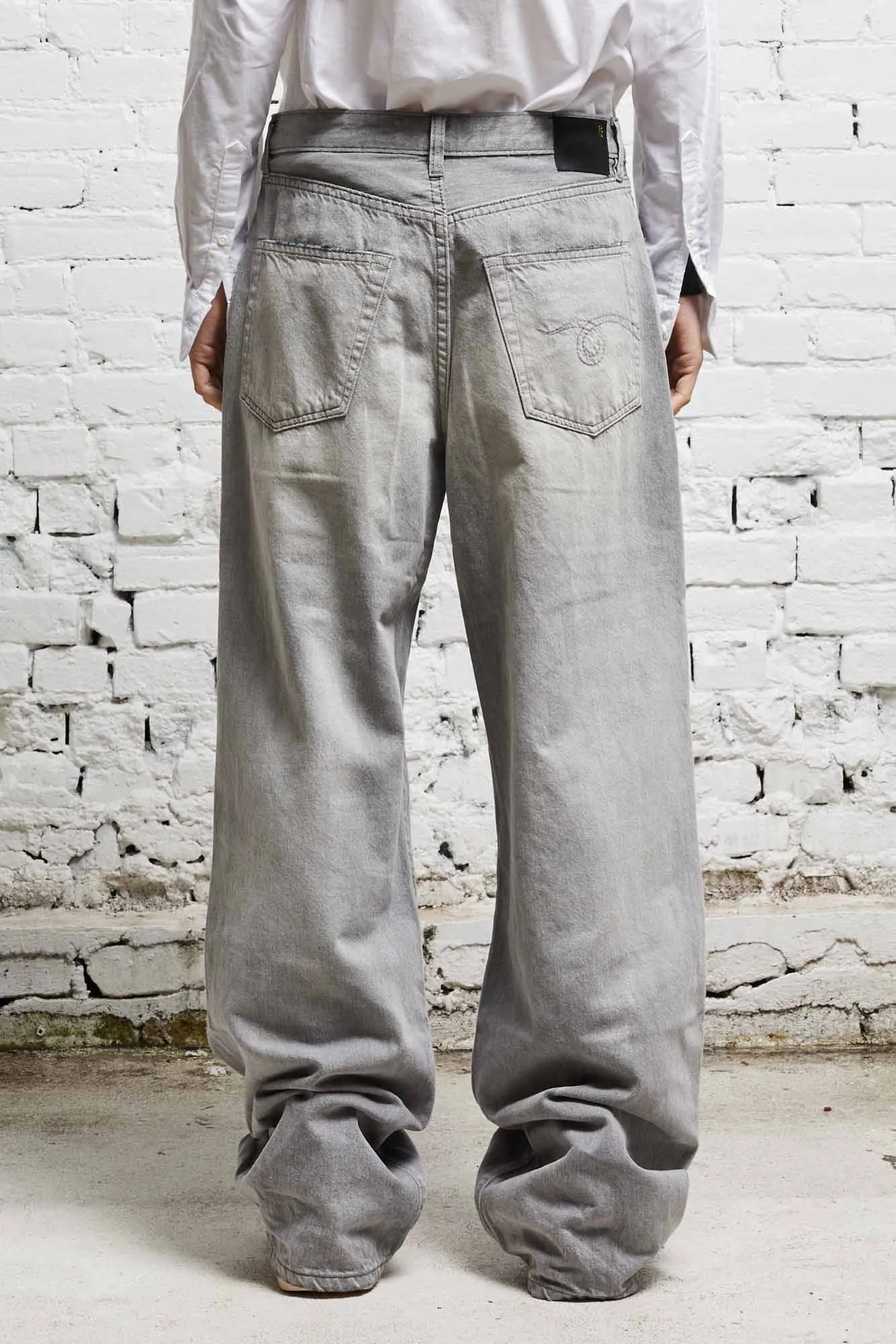 DAMON PLEATED WIDE LEG - WADE GREY sold by R13 product image thumbnail 5