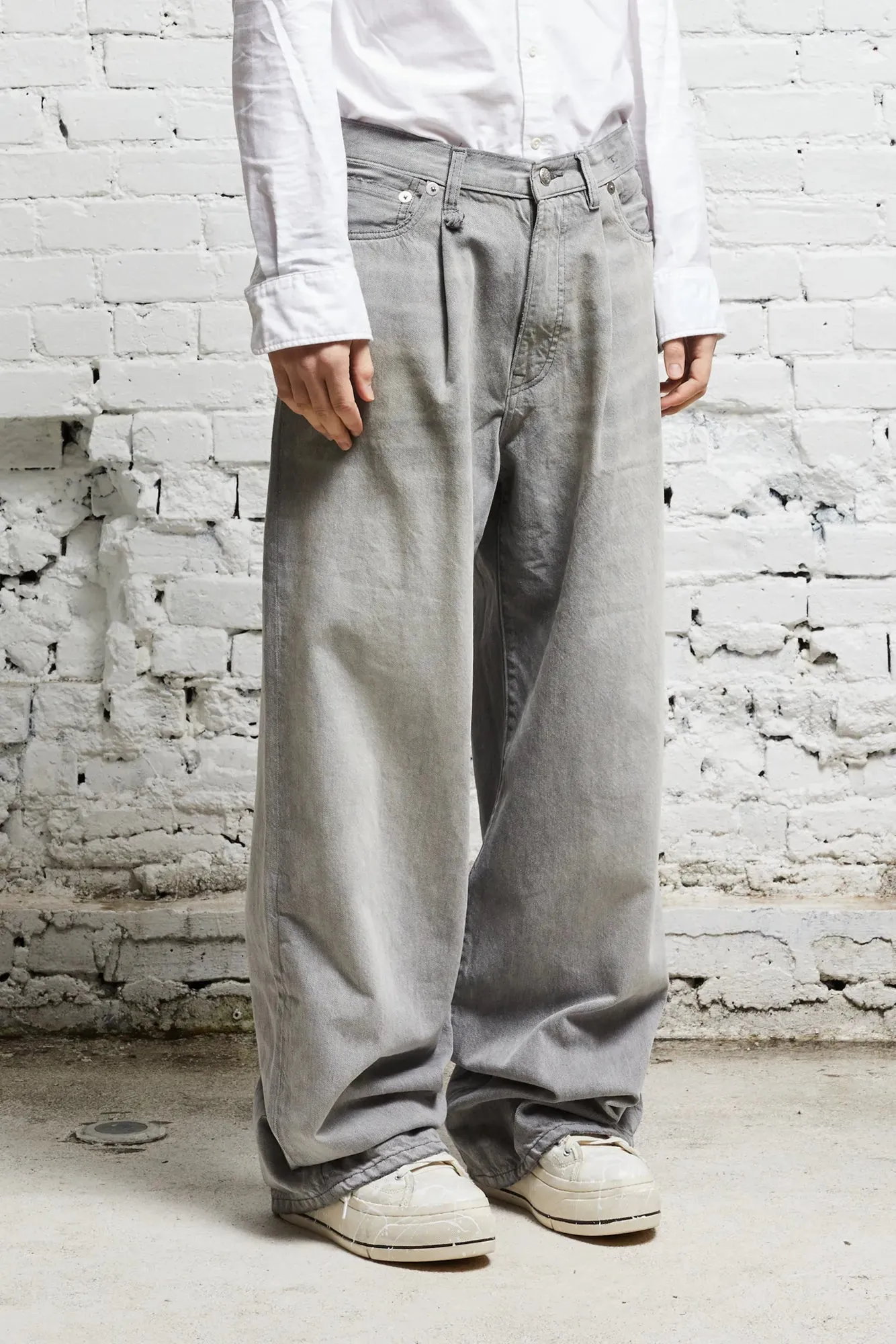 DAMON PLEATED WIDE LEG - WADE GREY sold by R13 product image thumbnail 3