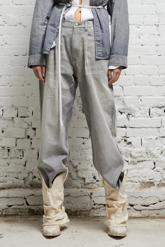DAMON PLEATED WIDE LEG - WADE GREY sold by R13