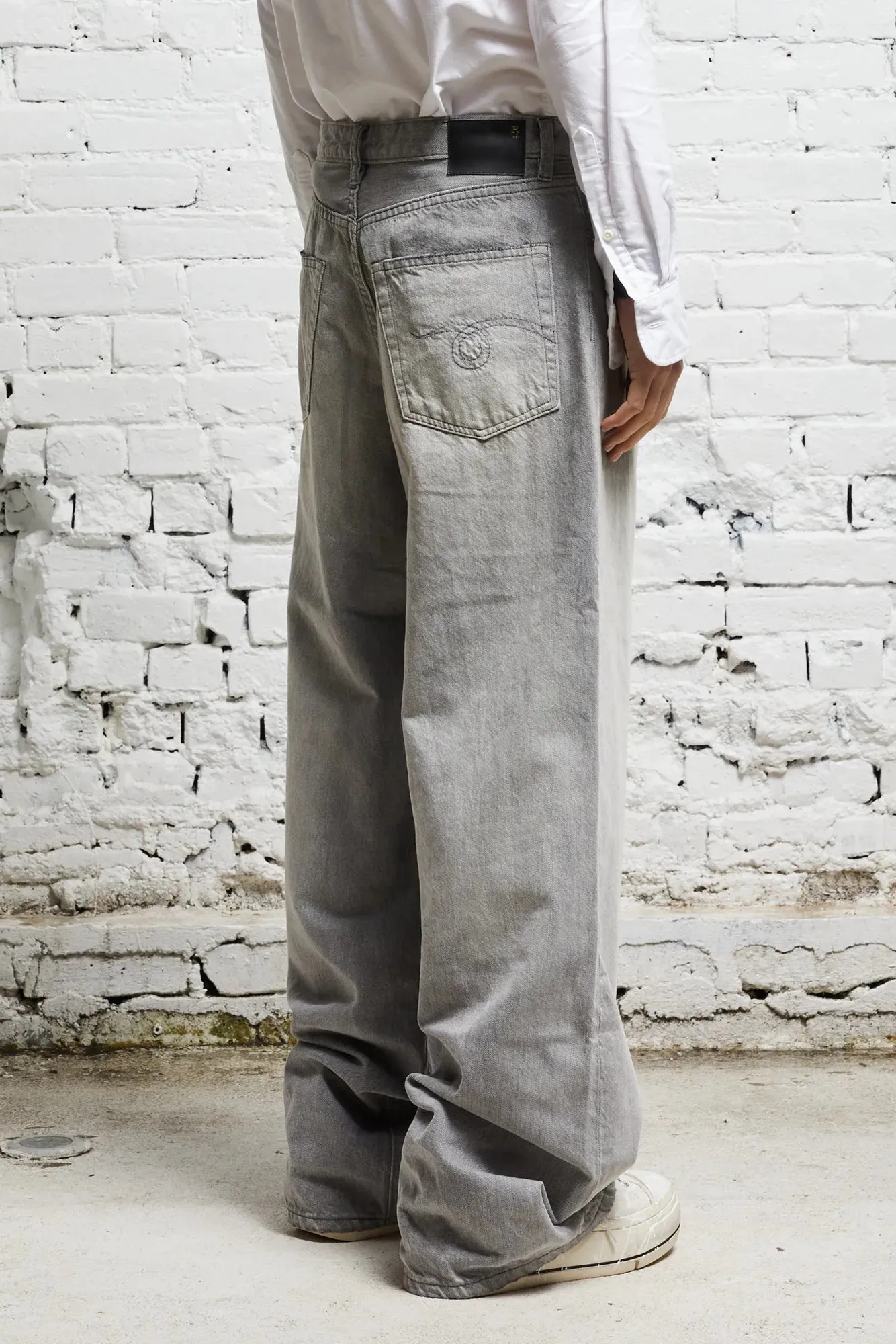 DAMON PLEATED WIDE LEG - WADE GREY sold by R13 product image thumbnail 4