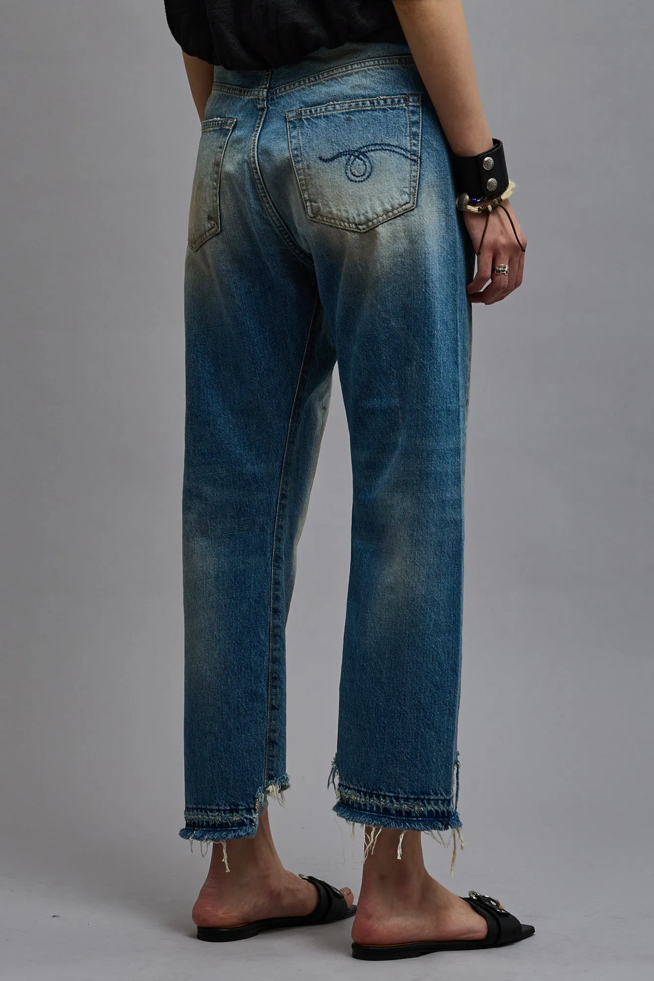 【R13】クロスオーバーショート - ターナーブルー r13-cross-over-jean-in-turner-