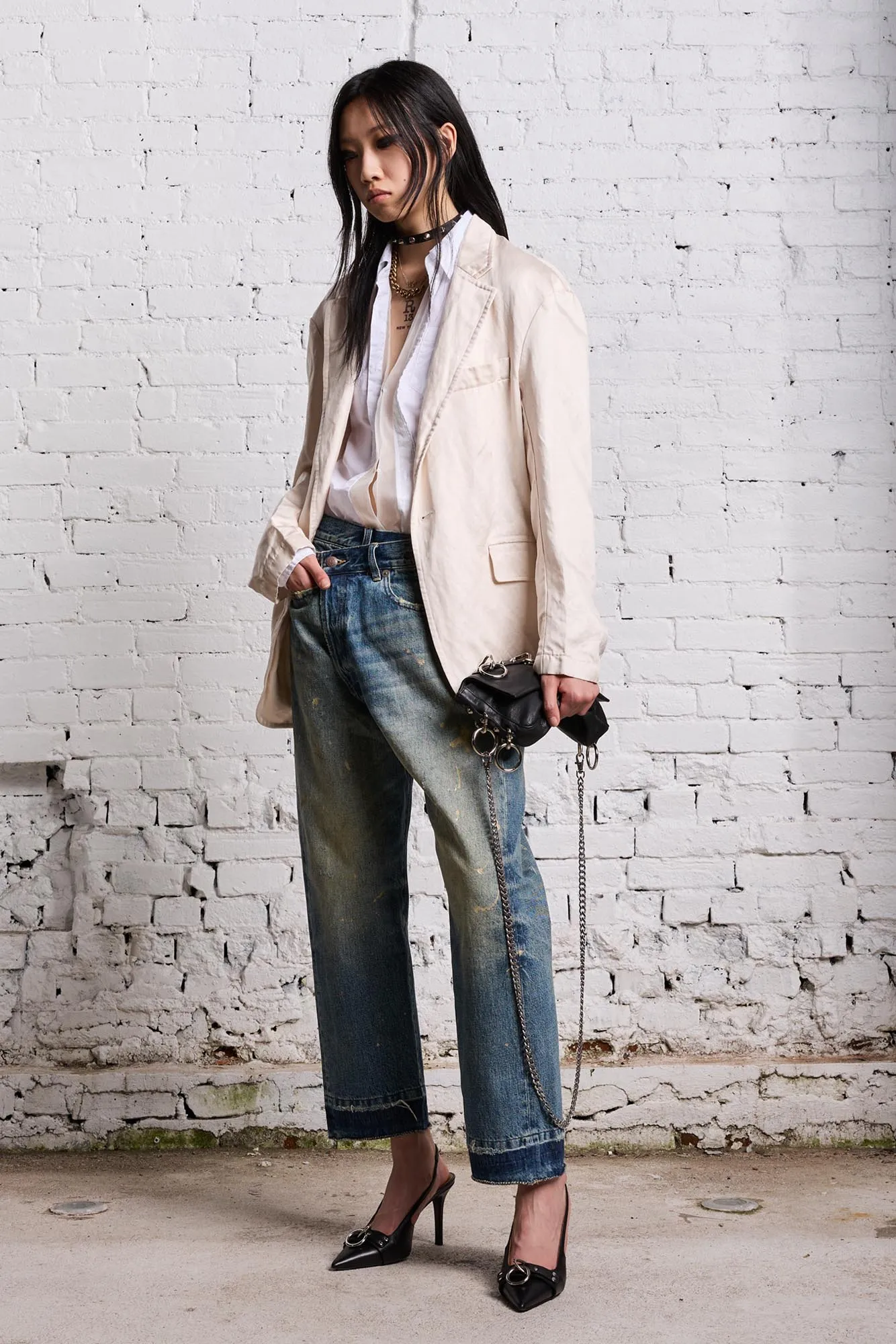 GOLD SPLATTER CROSSOVER - CLINTON BLUE sold by R13 product image thumbnail 2