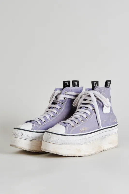 COURTNEY PLATFORM HIGH TOP SNEAKER - LILAC sold by R13
