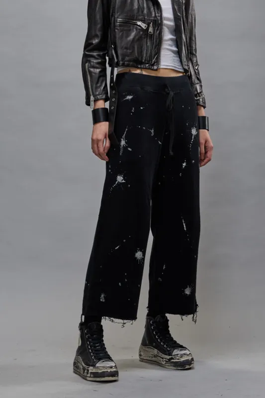 ARTICULATED KNEE SWEATPANT - SPLATTERED BLACK sold by R13