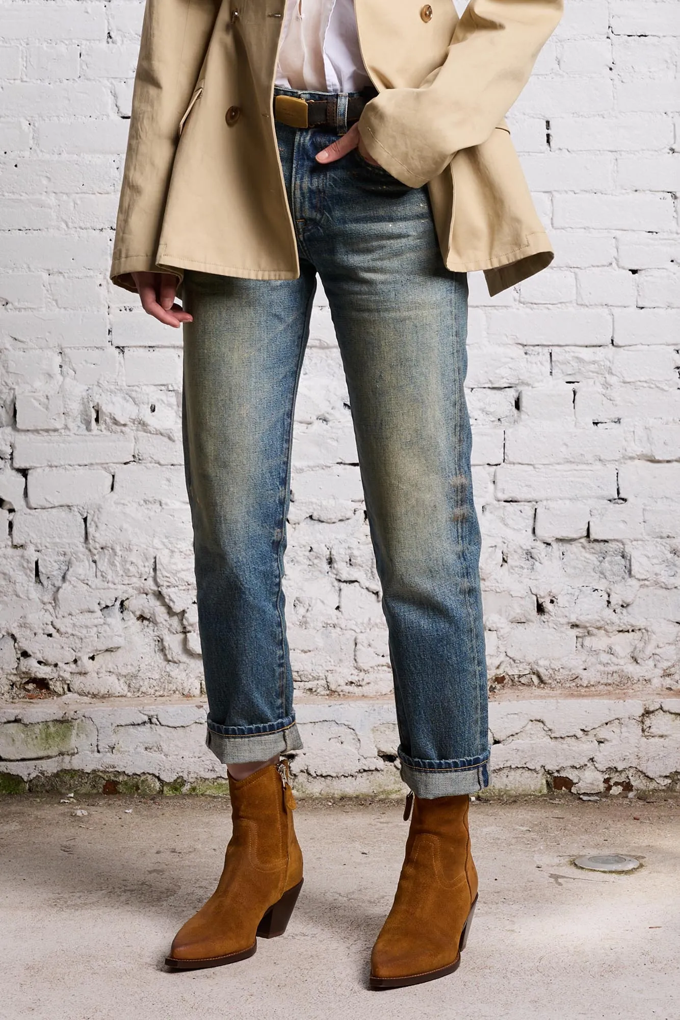 ROMEO JEAN - SPLATTERED CLINTON BLUE sold by R13