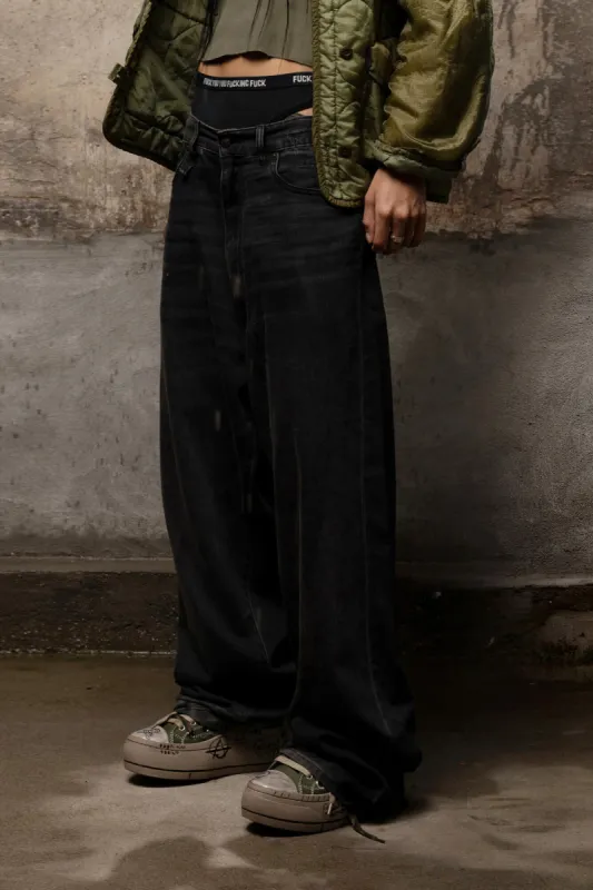 VENTI JEAN - ELMORE BLACK sold by R13