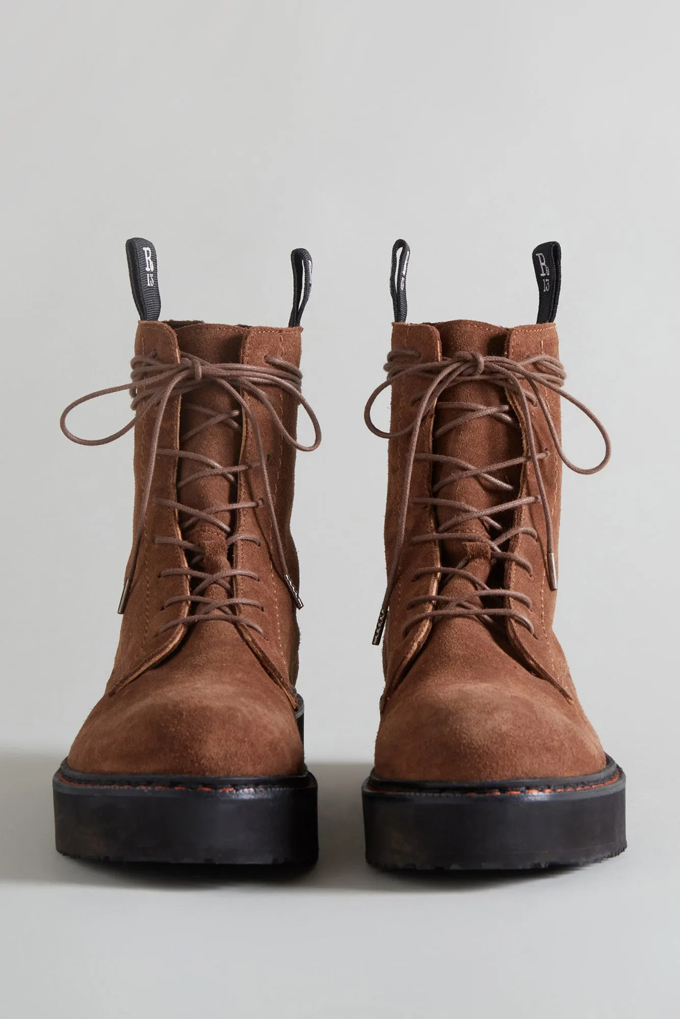 SINGLE STACK BOOT - BROWN SUEDE sold by R13 product image thumbnail 2