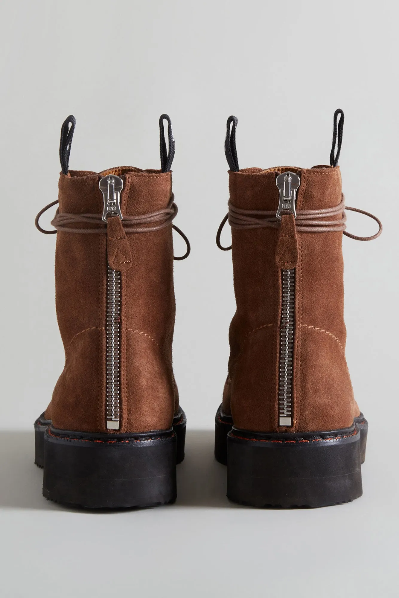 SINGLE STACK BOOT - BROWN SUEDE sold by R13 product image thumbnail 3