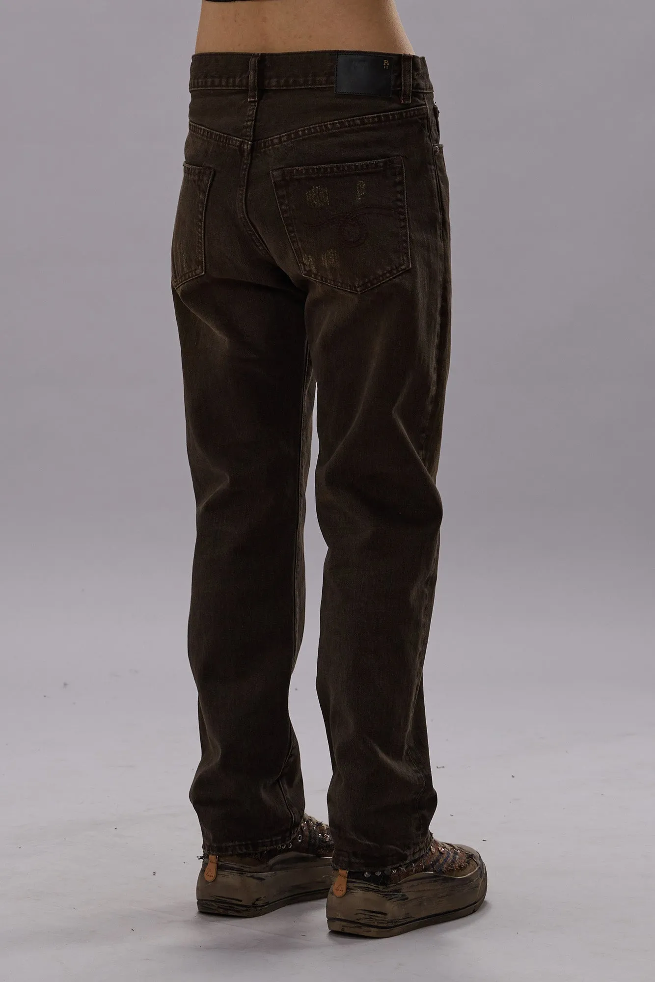 BOYFRIEND JEAN - VINTAGE CHOCOLATE BROWN sold by R13 product image thumbnail 5