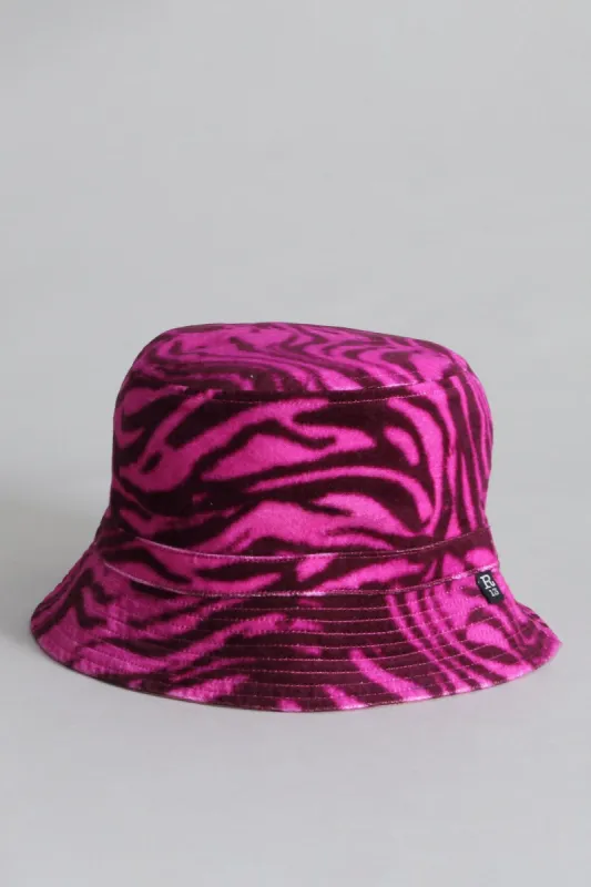 REVERSIBLE BUCKET HAT - MAGENTA TIGER WITH LEOPARD sold by R13
