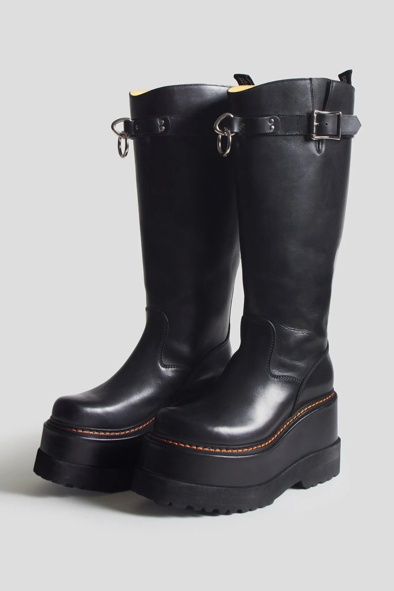 HARNESS ENGINEER PLATFORM BOOT - BLACK sold by R13